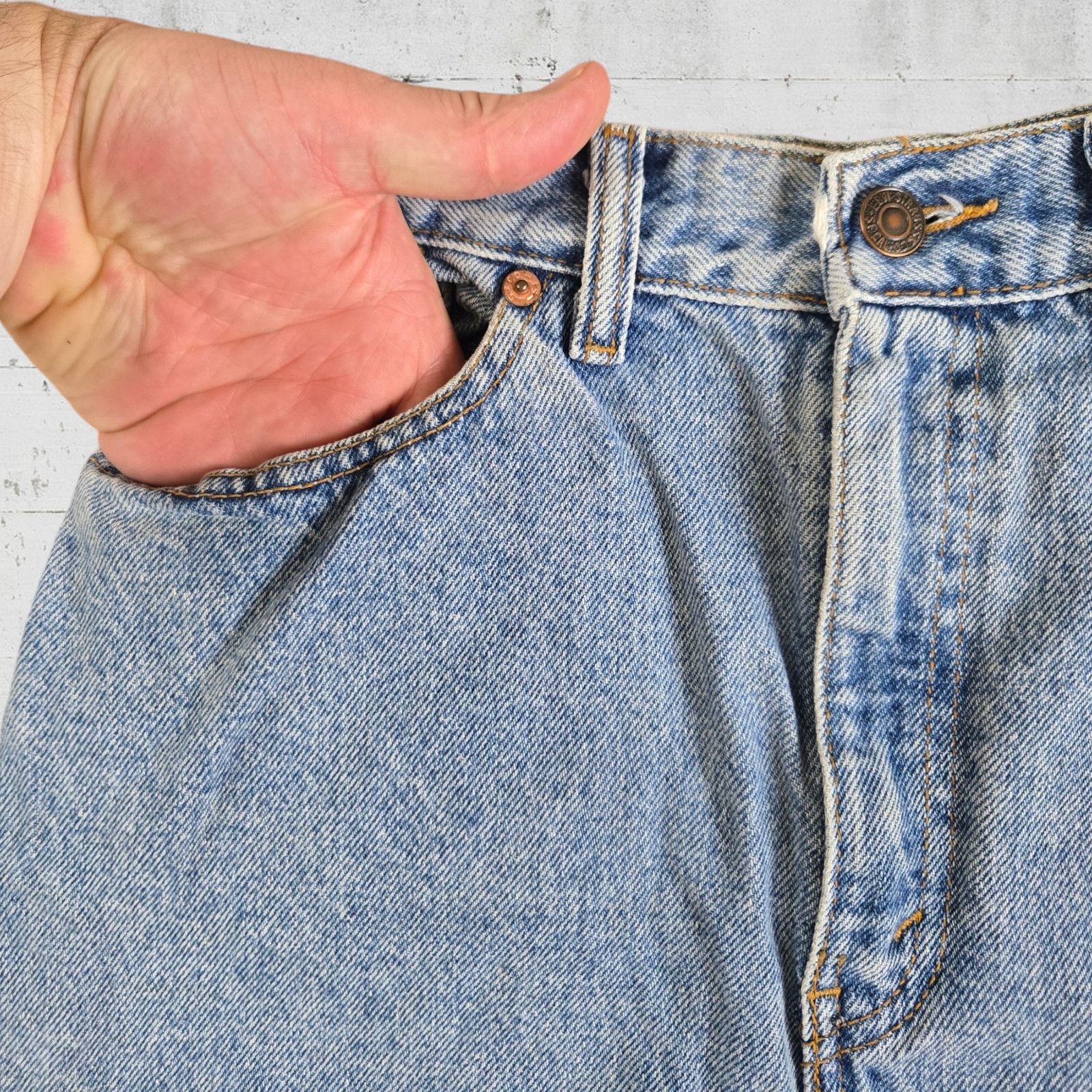 Levi's Vintage Levis Light Wash Double XX Denim Skirt Size 4 Size 27" / US 4 / IT 40 - 3 Thumbnail