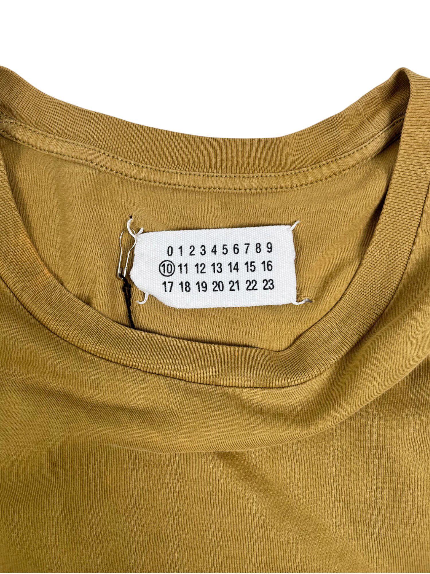 Maison Margiela S/S 2016 Yellow Ochre Cotton Tee Size US S / EU 44-46 / 1 - 9 Thumbnail
