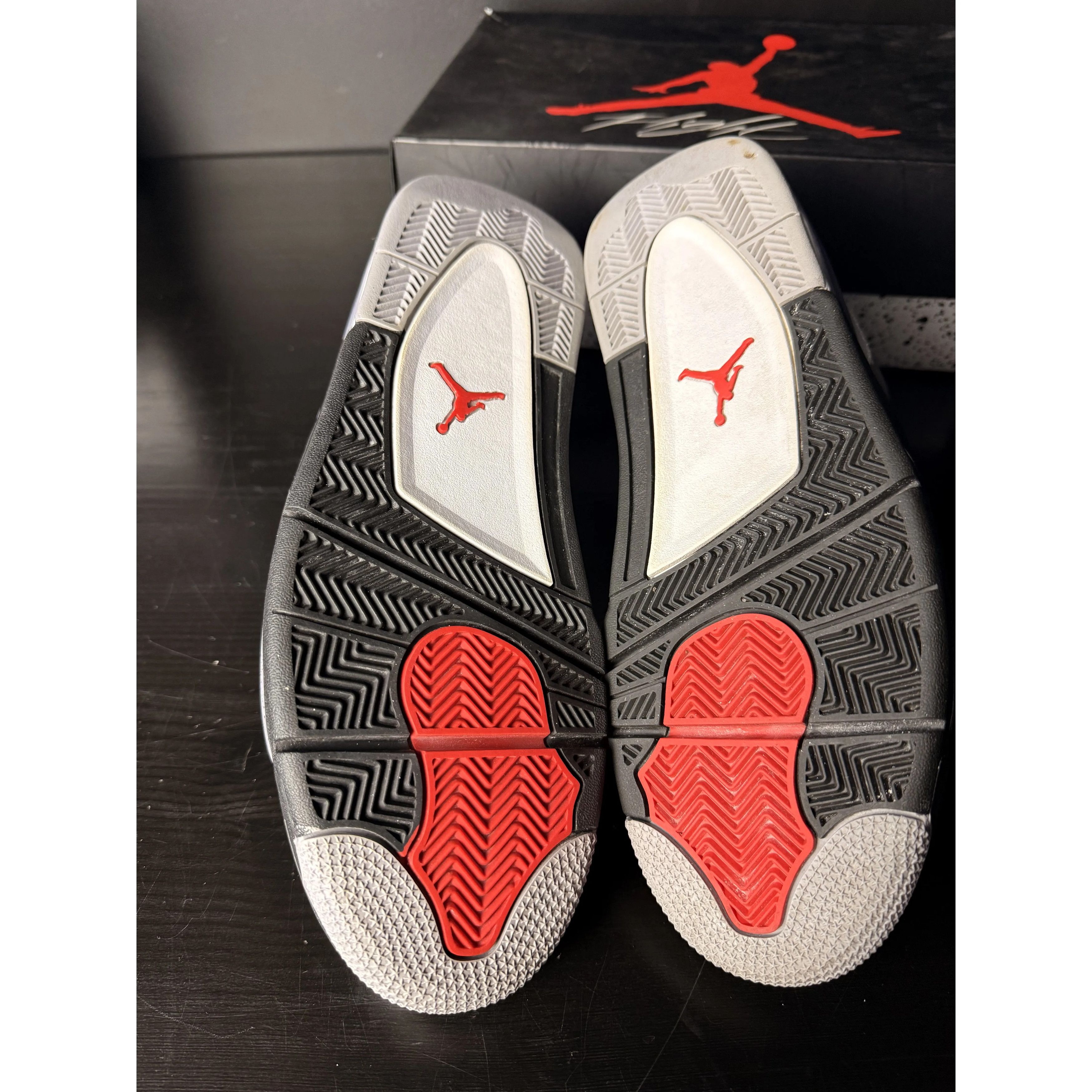 Jordan Brand Air Jordan 4 Retro "White Cement" (2012) **PRE-OWNED** Size US 12 / EU 45 - 5 Thumbnail