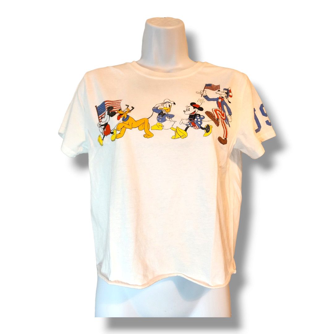 Disney Disney American Flag Cropped Top Women's Size Medium Size M / US 6-8 / IT 42-44 - 1 Thumbnail