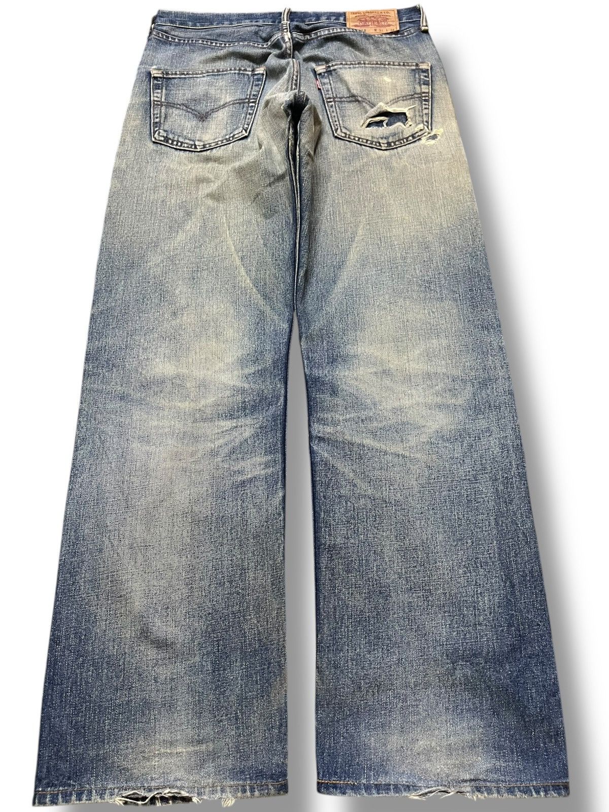 Levi's Vintage Clothing Vintage Levi’s 512 Mudwash Faded Distressed Denim Size US 33 - 5 Thumbnail