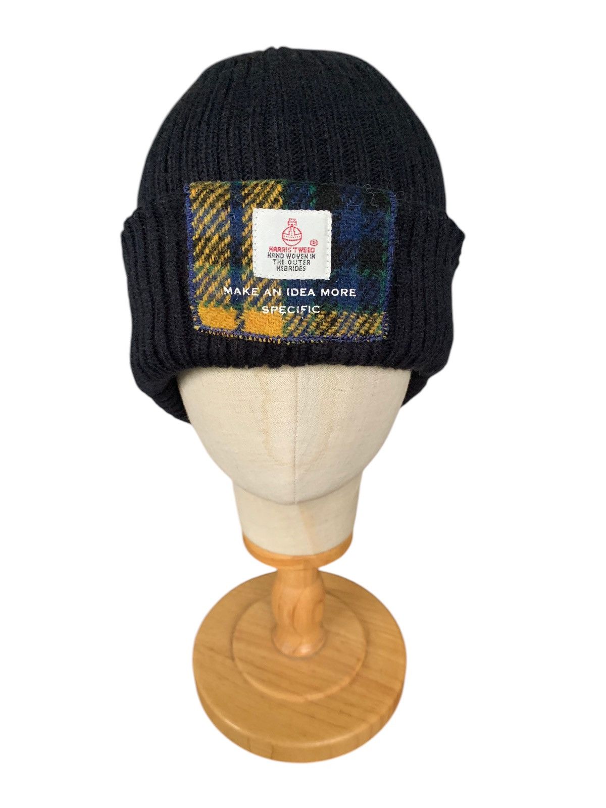 Japanese Brand × Kapital × Vintage HARRIS TWEED KNITTED WINTER SESIONS BEANIE HATS Size ONE SIZE - 1 Thumbnail