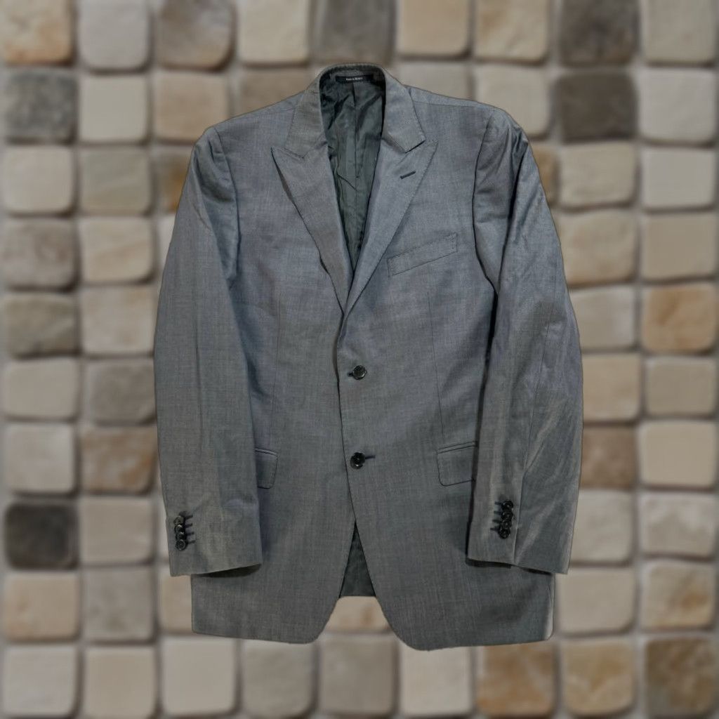 Ermenegildo Zegna Z Zegna Blazer Mens 40 Gray Wool Single-Breasted Notch Lapel Two-Button Sports Coat Jacket Coat Size 40R - 1 Thumbnail