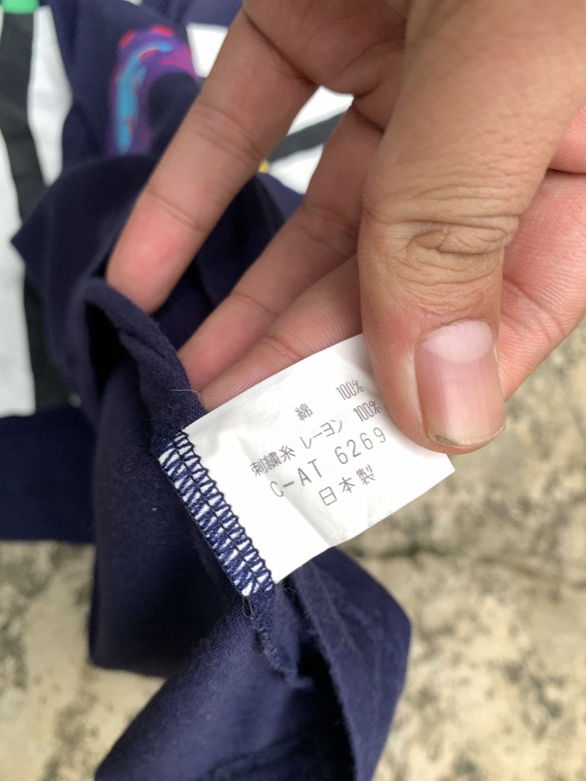 Japanese Brand × Kansai Yamamoto 2000s Kansai Yamamoto Sport Japan Navy Unique Graphic Tee Size US L / EU 52-54 / 3 - 6 Thumbnail