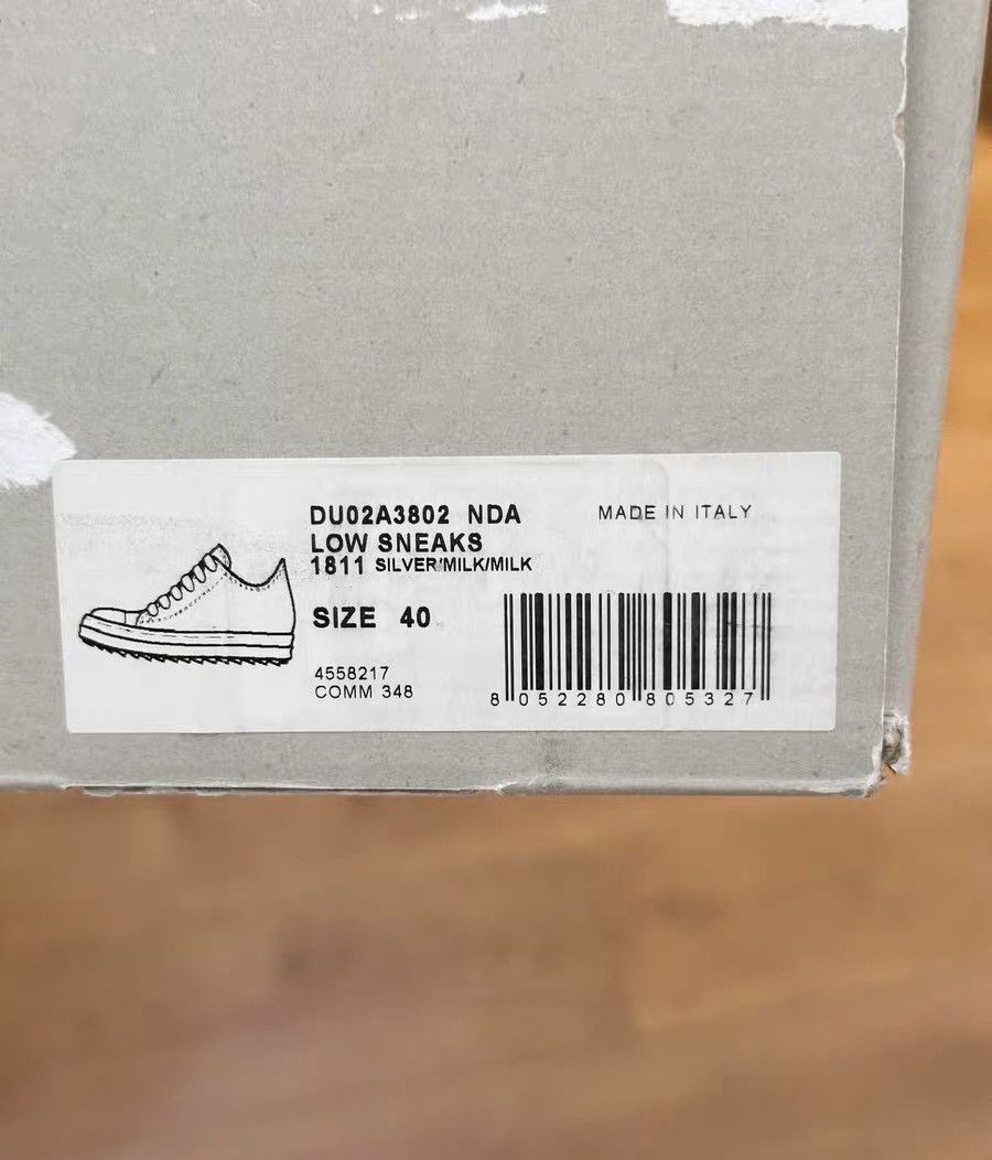 Rick Owens Rick Owens DRKSHDW silver white chunky sneakers Size US 7 / EU 40 - 9 Thumbnail