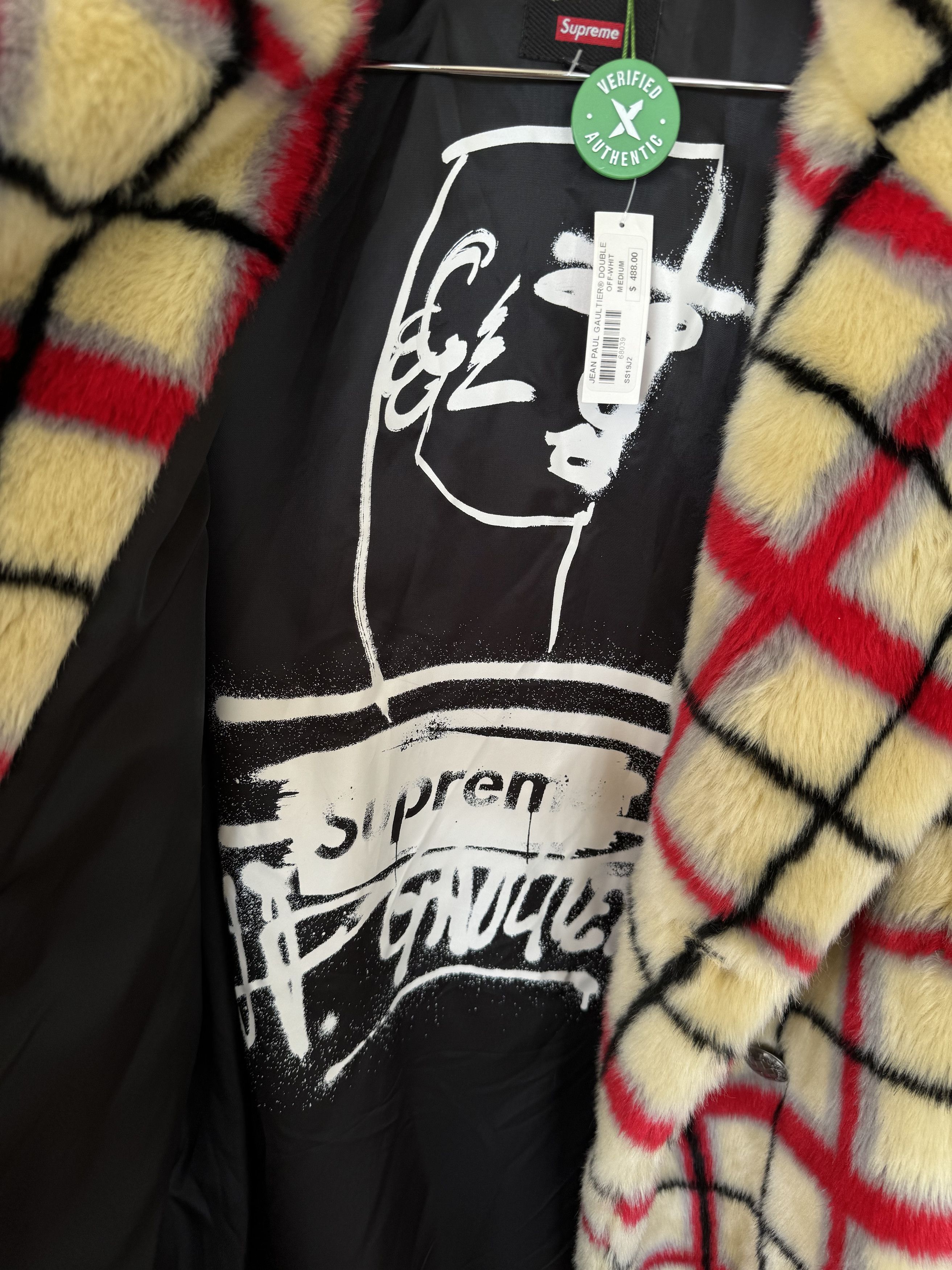 Jean Paul Gaultier × Supreme Supreme JPG Fur Coat NWT Size US M / EU 48-50 / 2 - 6 Thumbnail