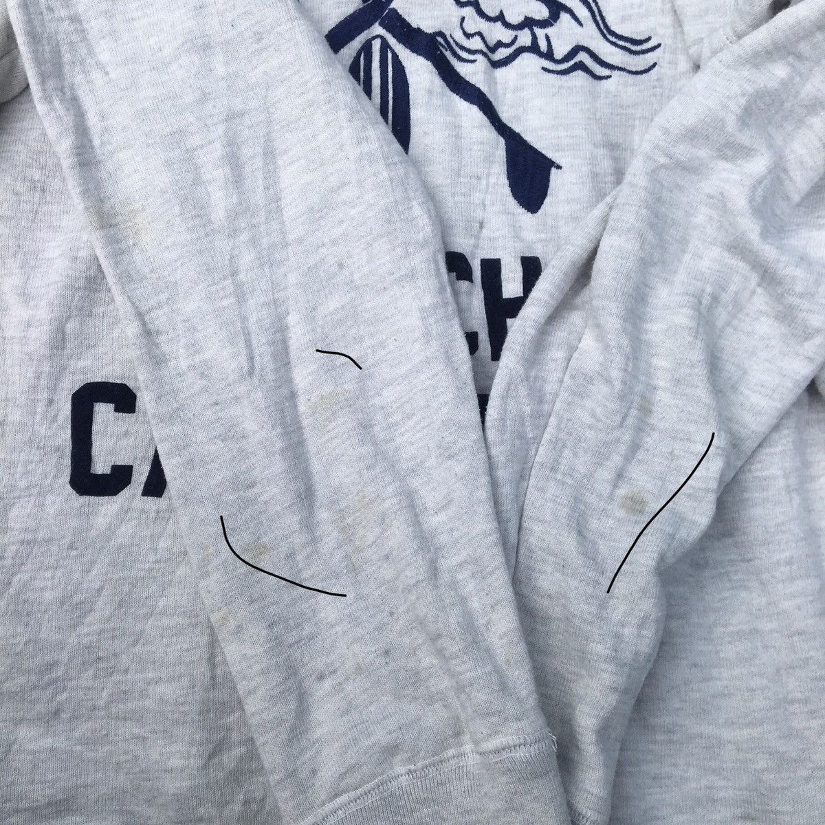 Japanese Brand Grf hoodie Ocean spell out hoodie Size US XXL / EU 58 / 5 - 4 Thumbnail