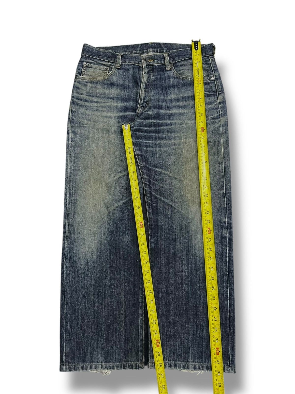 Uniqlo Vintage Uniqlo Japan | Faded Mud Wash | Relaxed Straight W33 Size US 33 - 10 Thumbnail