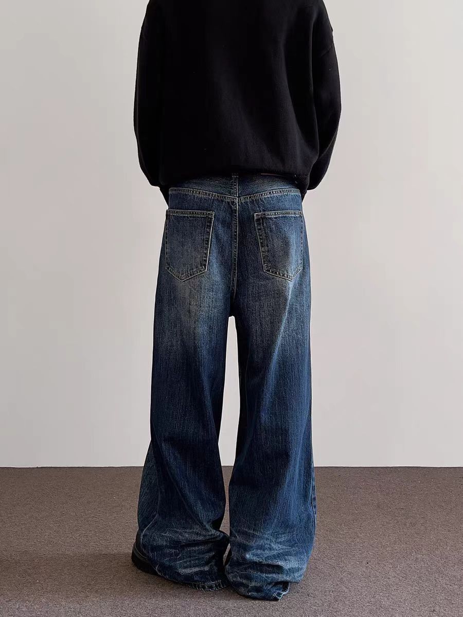 Japanese Brand × Jean Vintage washed cat whisker design micro flare jeans Size US 34 / EU 50 - 2 Thumbnail