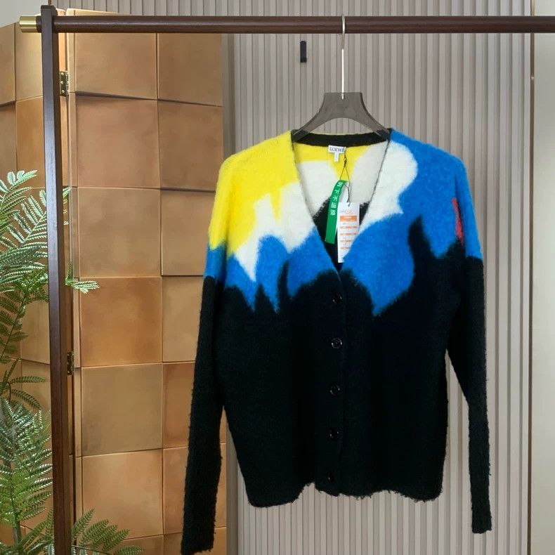 Loewe LOEWE Logo sweater jacket with color patch Size M / US 6-8 / IT 42-44 - 1 Thumbnail
