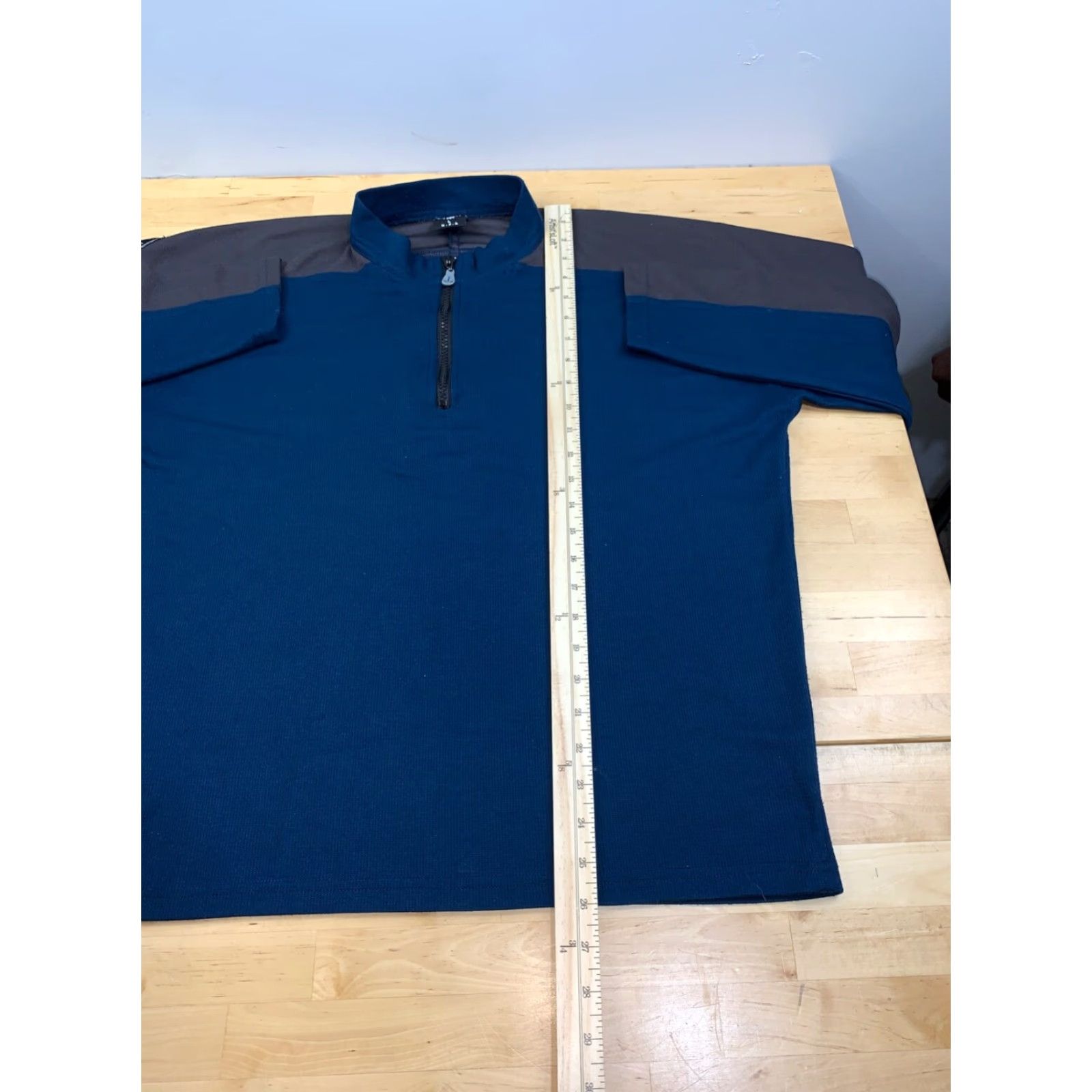 Prana VINTAGE prAna 1/4 Zip Pullover Sweatshirt Mens L Blue Outdoor USA 10087 Size US L / EU 52-54 / 3 - 4 Thumbnail