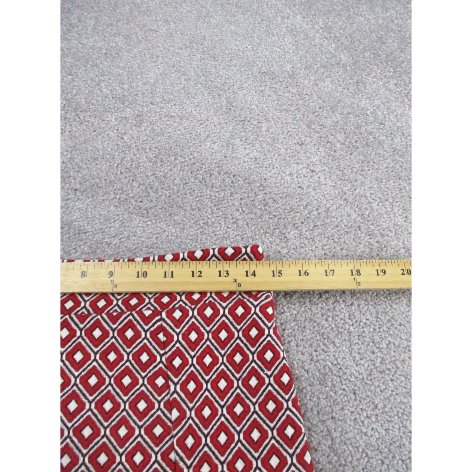 Anthropologie Maeve Anthropologie Skirt Womens Small Red White Black Geometric Midi Size 28" / US 6 / IT 42 - 4 Thumbnail