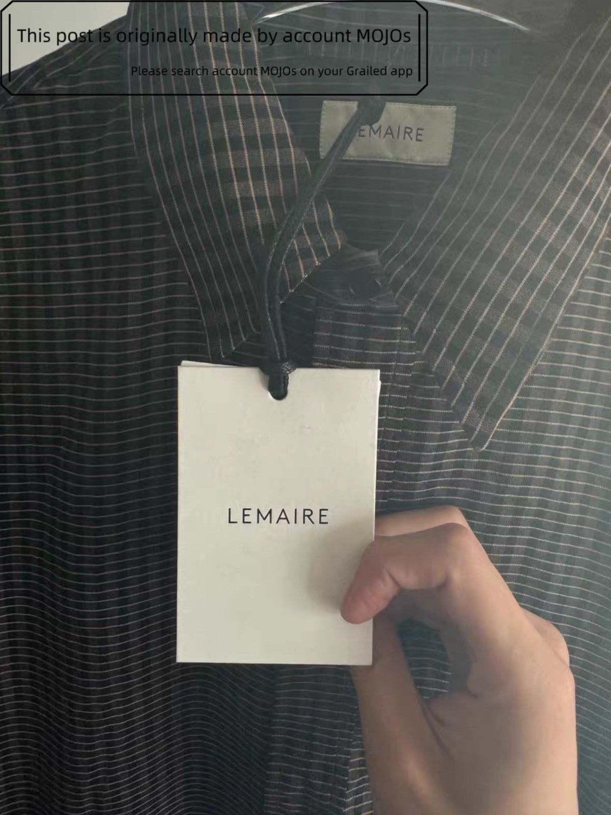 Lemaire Sz 46 Lemaire 19SS Plaid Pattern L/S Brown Shirt mojos1229 Size US S / EU 44-46 / 1 - 3 Thumbnail