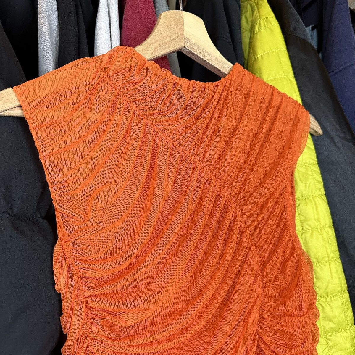 Dries Van Noten Dries Van Noten Ruched Mesh Top Blouses Rare Archival L Size L / US 10 / IT 46 - 11 Thumbnail