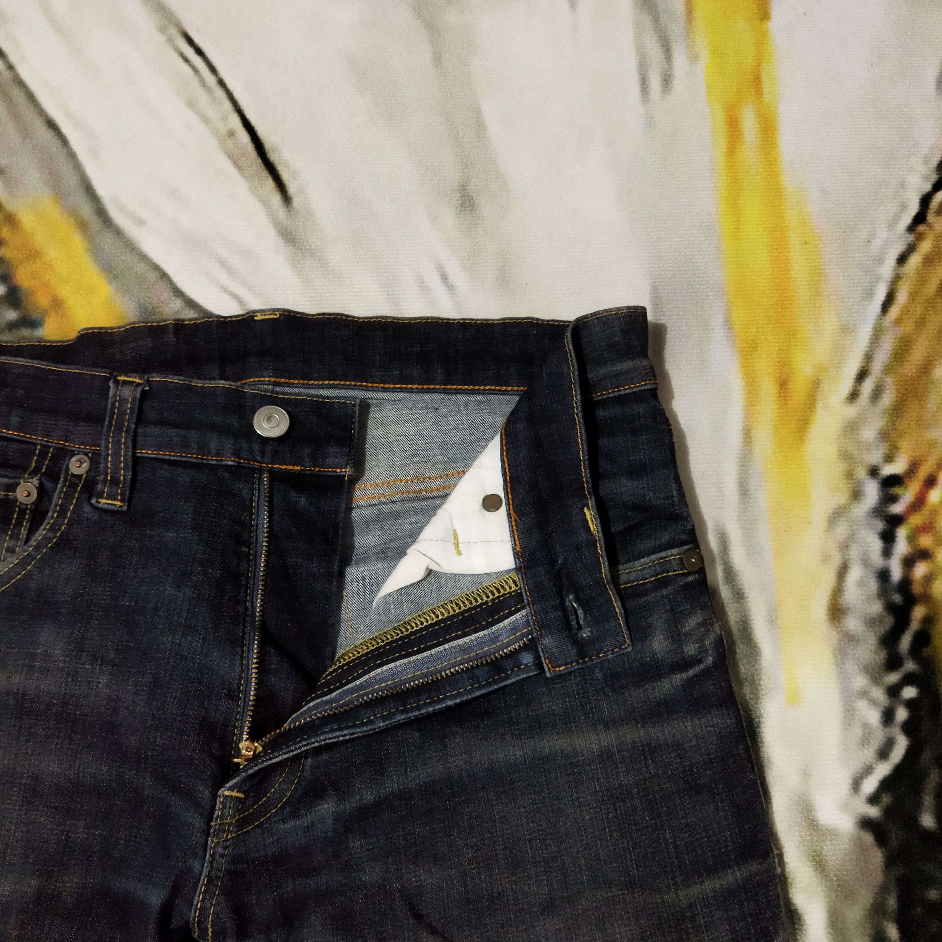 Japanese Brand VINTAGE JAPANESE SPRING WAIST DISTRESSED BLACK JEANS PANTS Size US 29 - 6 Thumbnail