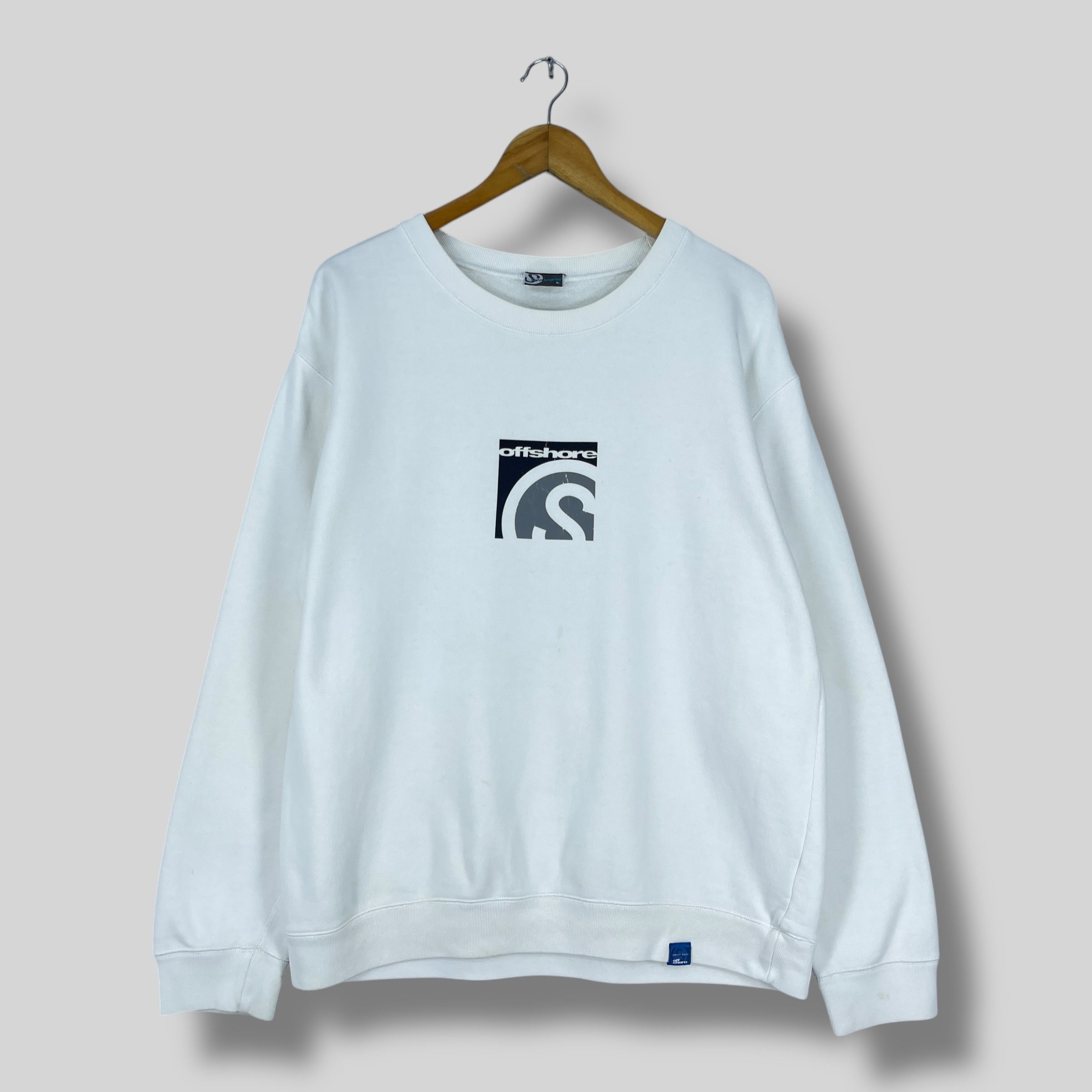 Vintage Vintage OFFSHORE Beach Surfing Big Logo Printed Sweatshirt Size US L / EU 52-54 / 3 - 1 Thumbnail