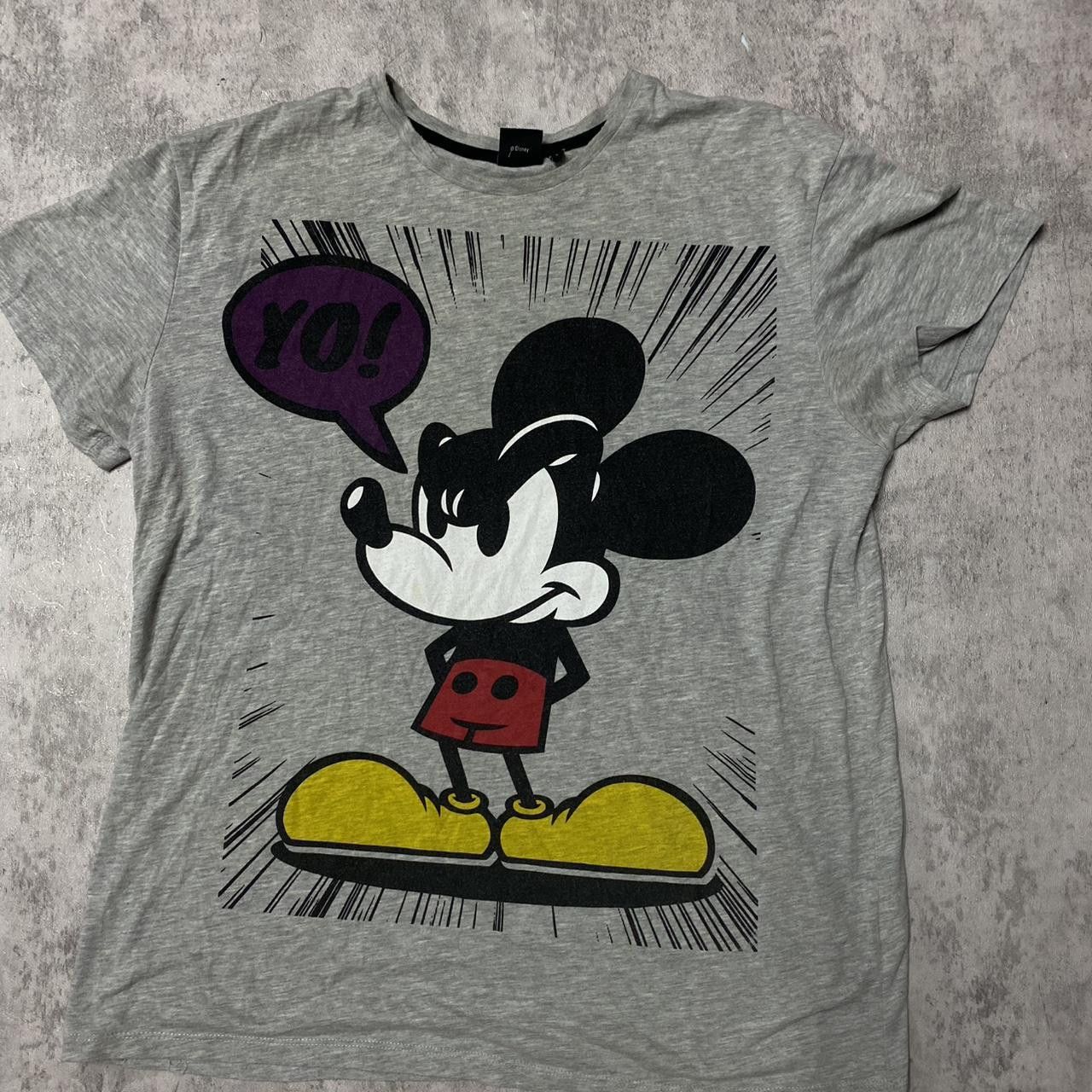 Disney Grey Disney Mickey Mouse streetwear t-shirt #MickeyMouse Size US L / EU 52-54 / 3 - 1 Thumbnail