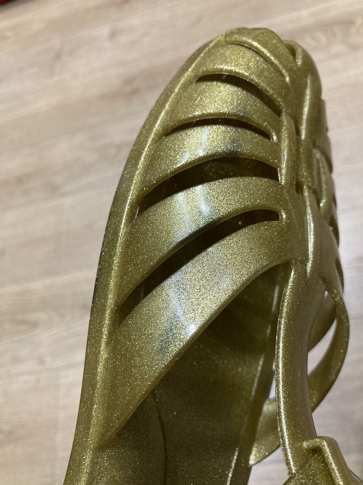 Celine Celine Gold Sandals Size:IT44 Size US 11 / EU 44 - 8 Thumbnail