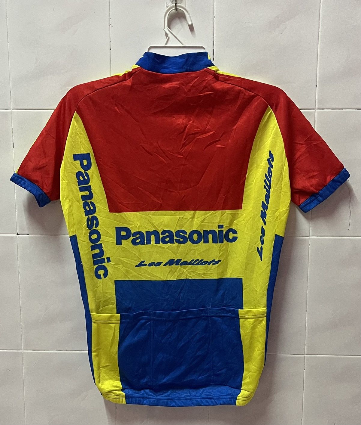 Japanese Brand × Vintage Vintage Panasonic Les Maillots Cycling Jersey Very Rare🔥🔥 Size US M / EU 48-50 / 2 - 4 Thumbnail