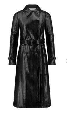 Dior o1bcso1str0426 Snakeskin Coat in Black Size XS / US 0-2 / IT 36-38 - 1 Thumbnail