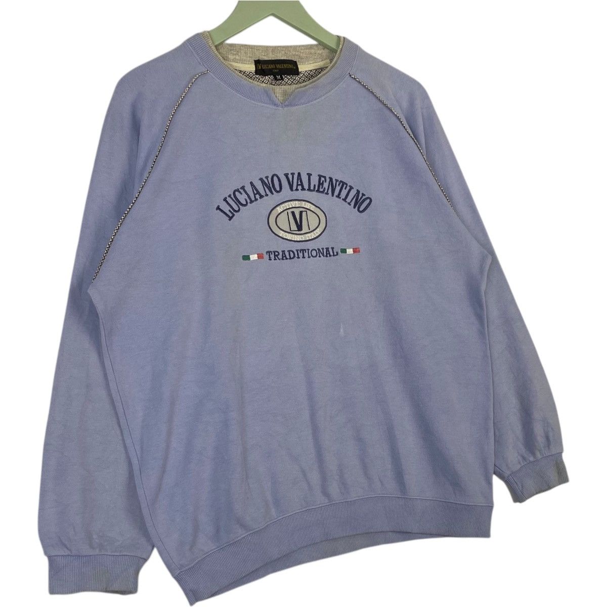 Ralph Lauren Vintage Luciano Valentino Crewneck Blue Pullover Size M Size US M / EU 48-50 / 2 - 4 Thumbnail