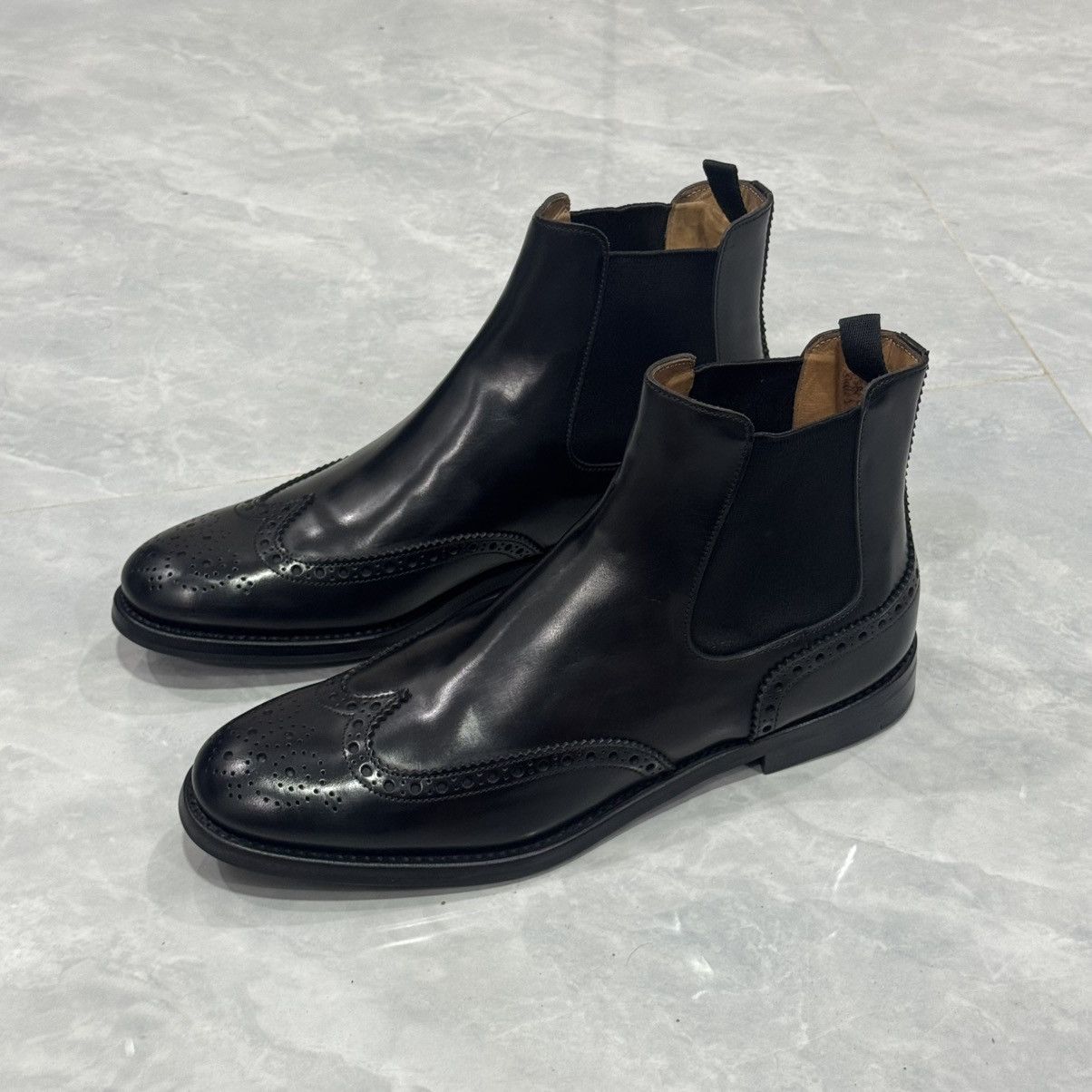 Church's Church’s Ketsby WG Polished Binder Brogue Chelsea Boots🖤 Size US 11 / IT 41 - 6 Thumbnail