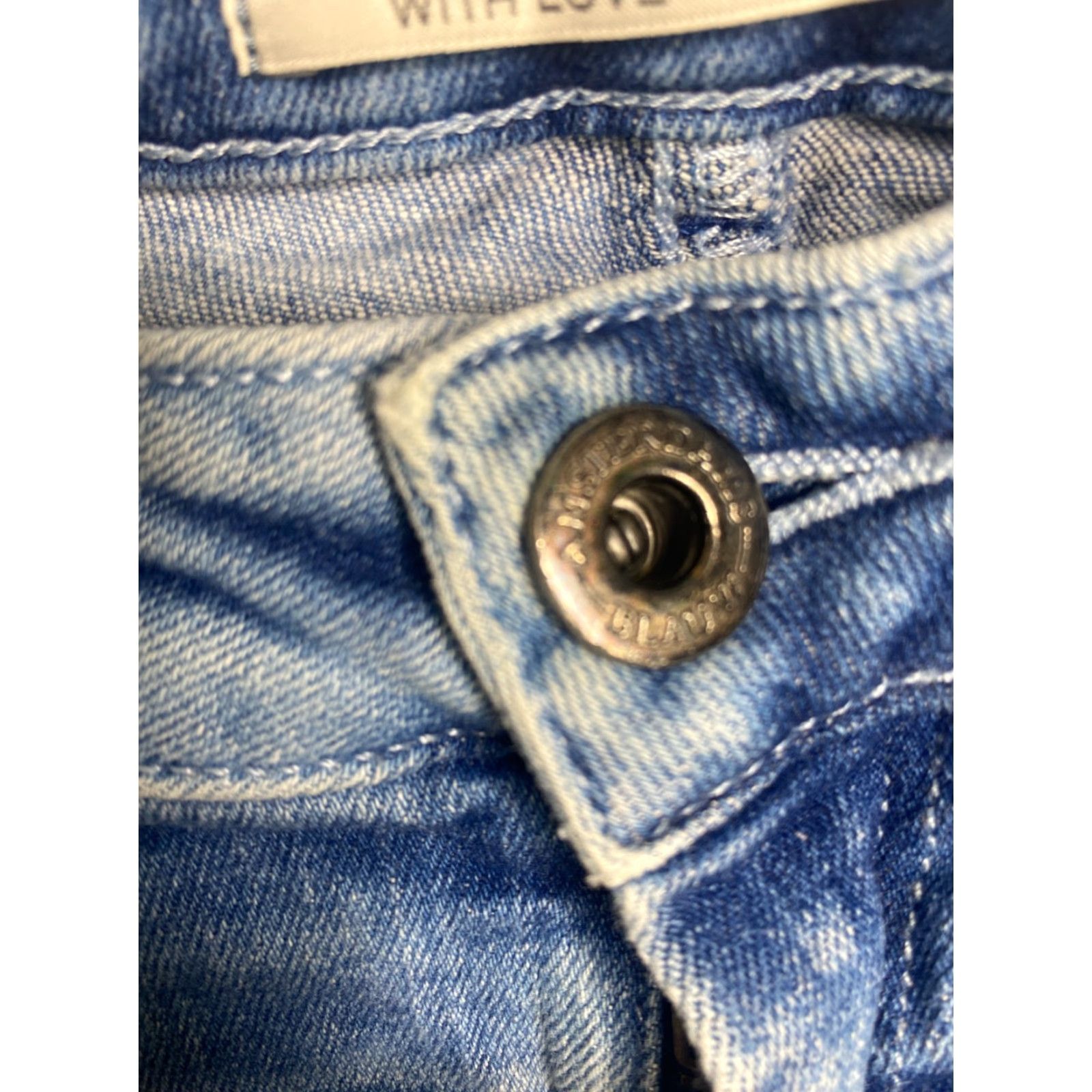 Scotch & Soda SCotch & Soda Jeans Women Slim Denim Distressed 28x30 London Theme Blue Regular Inseam 30in Womens Jeans Size 28" / US 6 / IT 42 - 3 Thumbnail