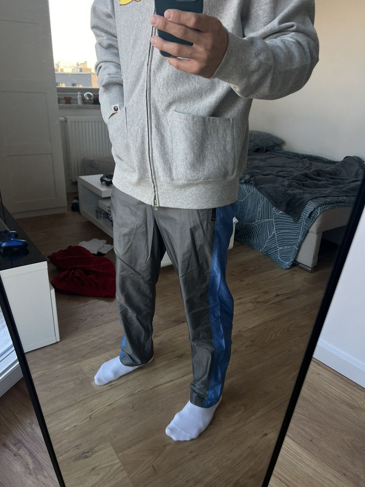 Nike 00’s NIKE BAGGY KNEE SWOOSH LOGO GORPCORE Y2K TRACK PANTS Size US 32 / EU 48 - 2 Thumbnail