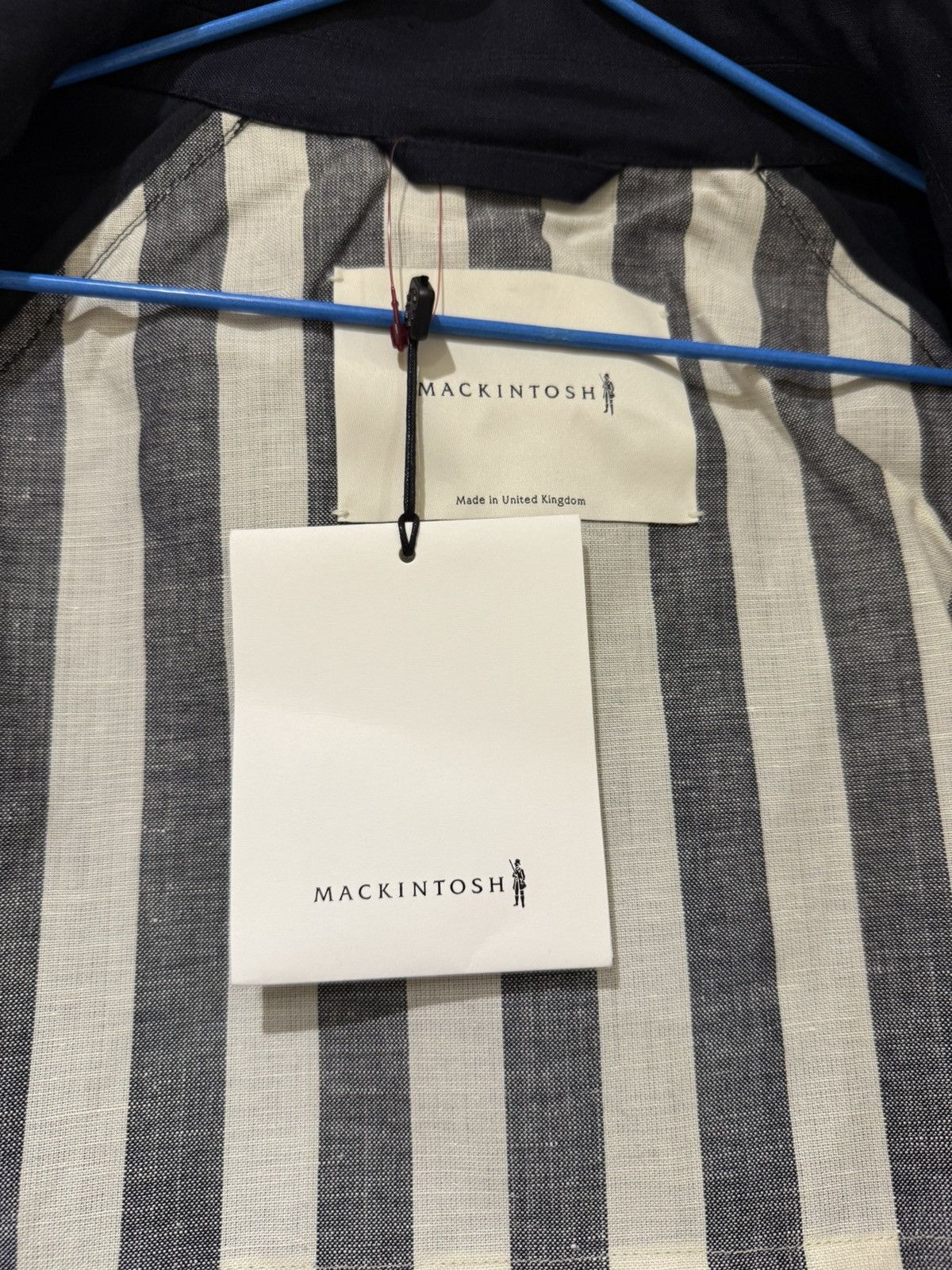 Mackintosh dark navy detachable hood raincoat Size US M / EU 48-50 / 2 - 7 Thumbnail