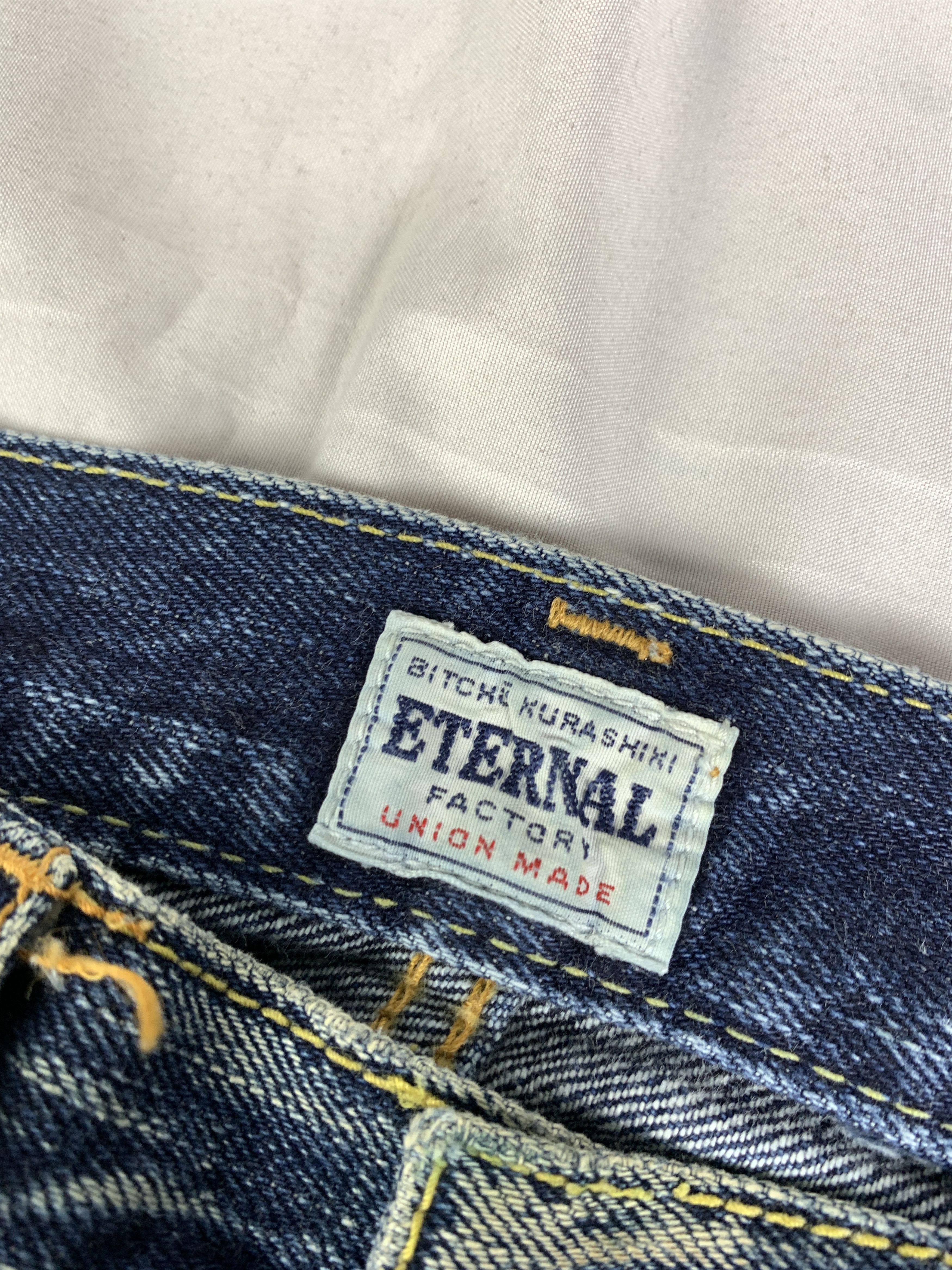 Eternal 2000s Eternal Trash Blue Selvedge Denim Jeans (28) Size 28" / US 6 / IT 42 - 7 Thumbnail