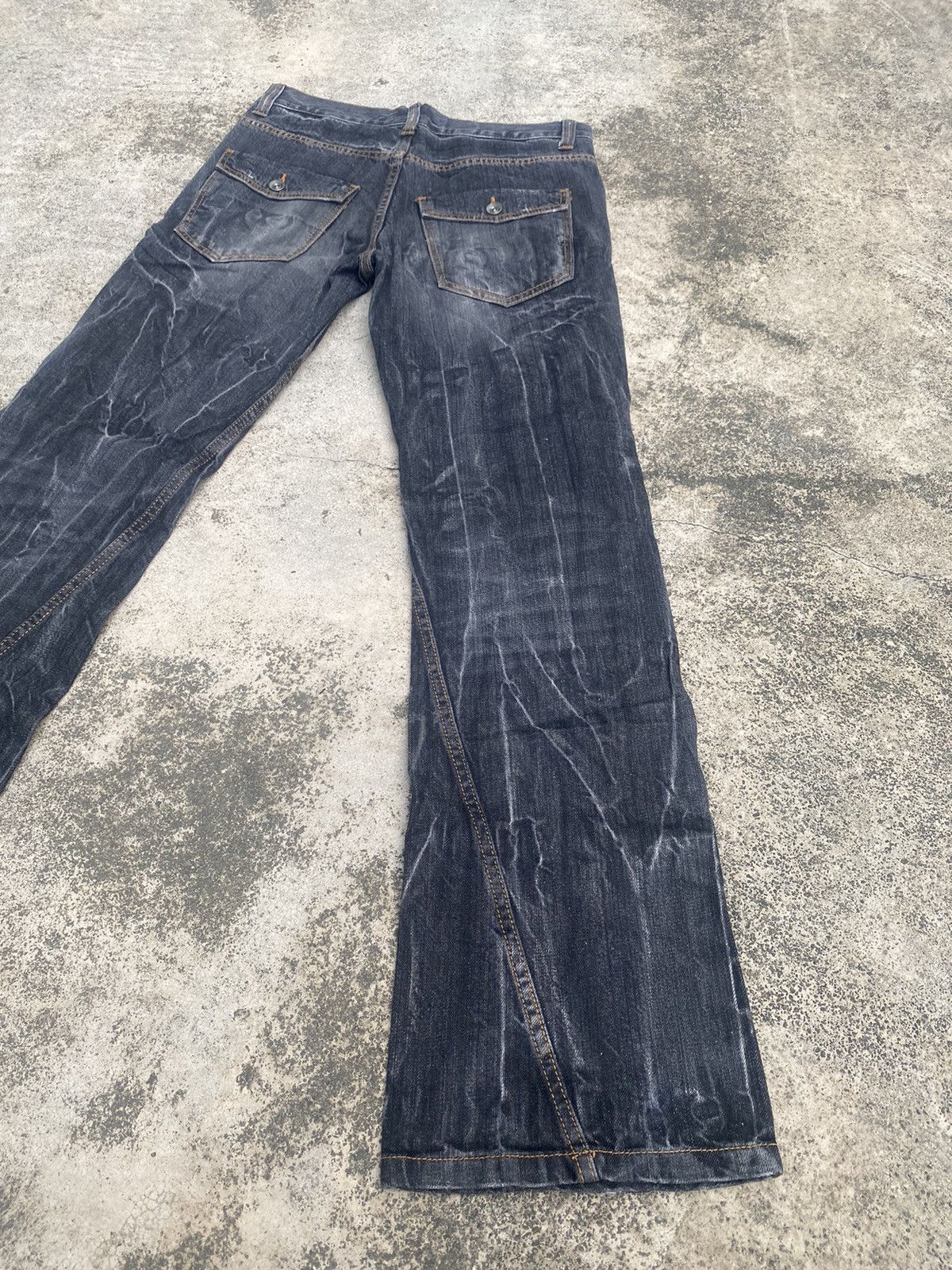 If Six Was Nine × Japanese Brand Flare Jeans Antful Distressed Clawmark Splash Size US 30 / EU 46 - 14 Thumbnail