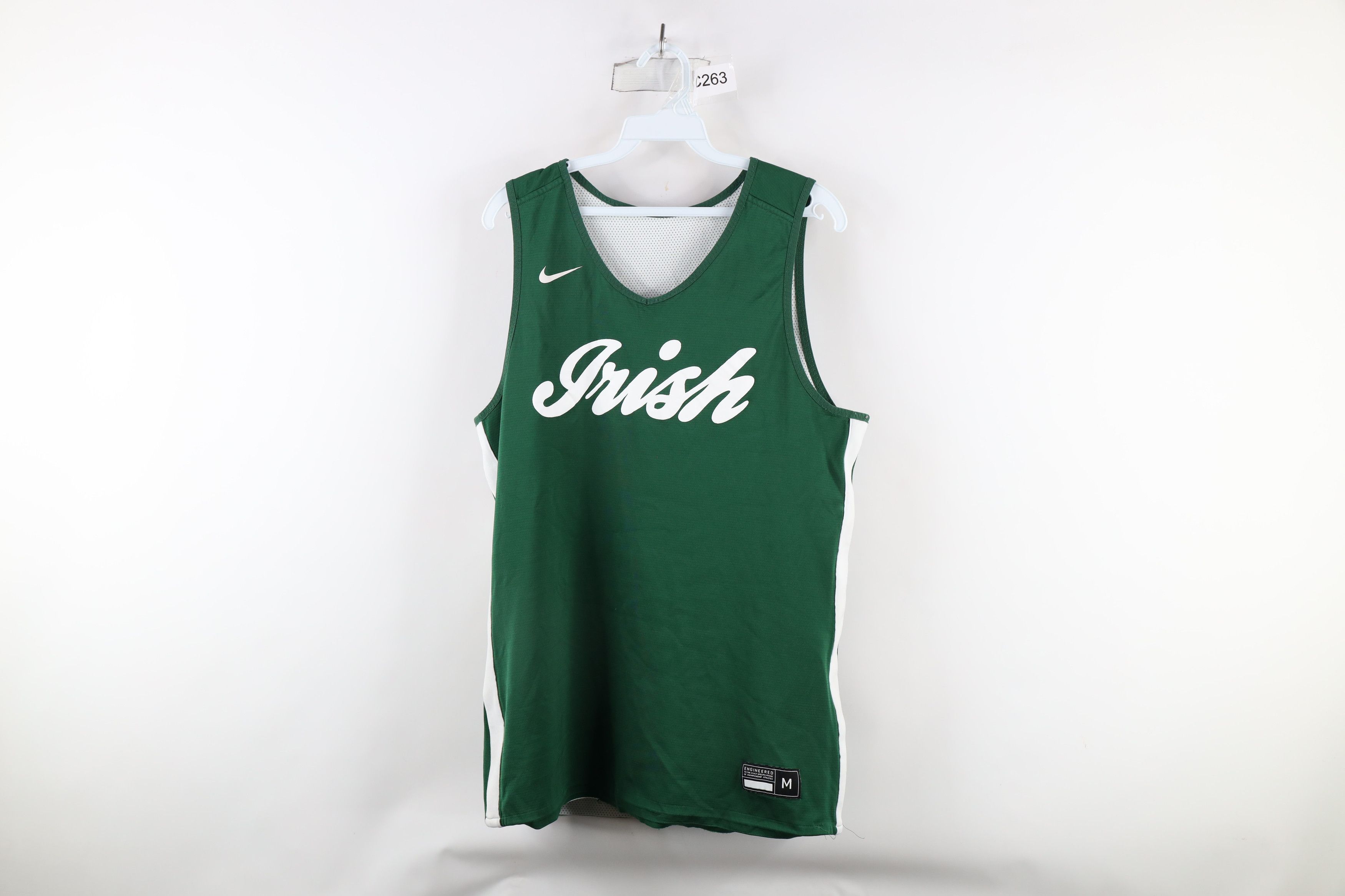Nike × Vintage Nike Distressed Spell Out Irish Reversible Basketball Jersey Size US M / EU 48-50 / 2 - 1 Thumbnail