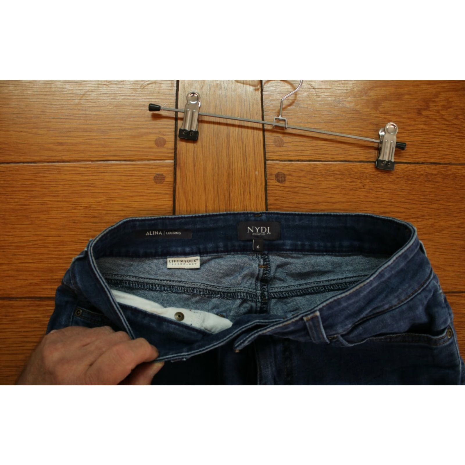 NYDJ NYDJ Womens Jeans Regular Aline Legging Casual Blue Denim Size 6 32X30 Size 28" / US 6 / IT 42 - 7 Thumbnail
