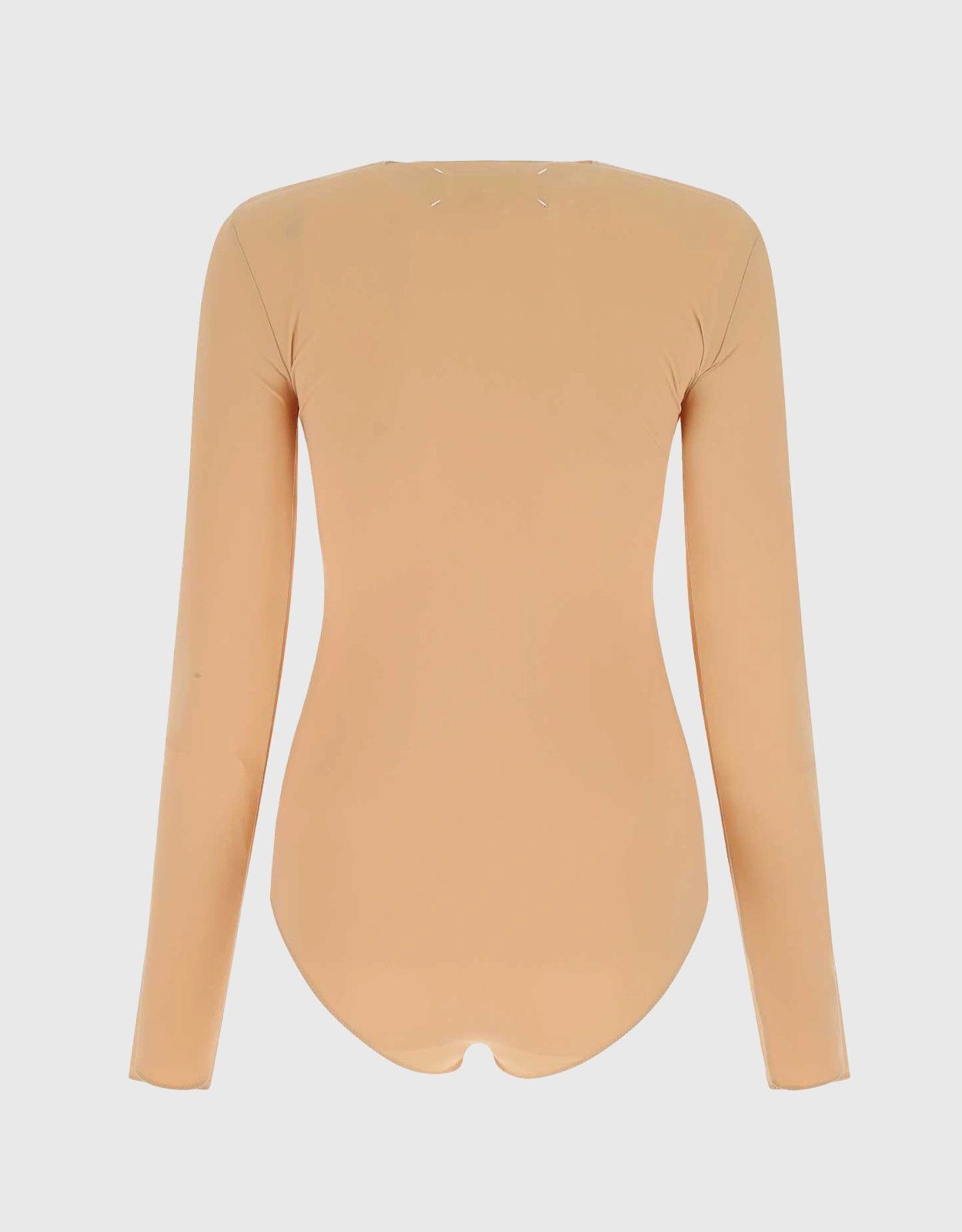 Maison Margiela o1y0625 Crewneck Bodysuit in Nude Size XS / US 0-2 / IT 36-38 - 2 Thumbnail