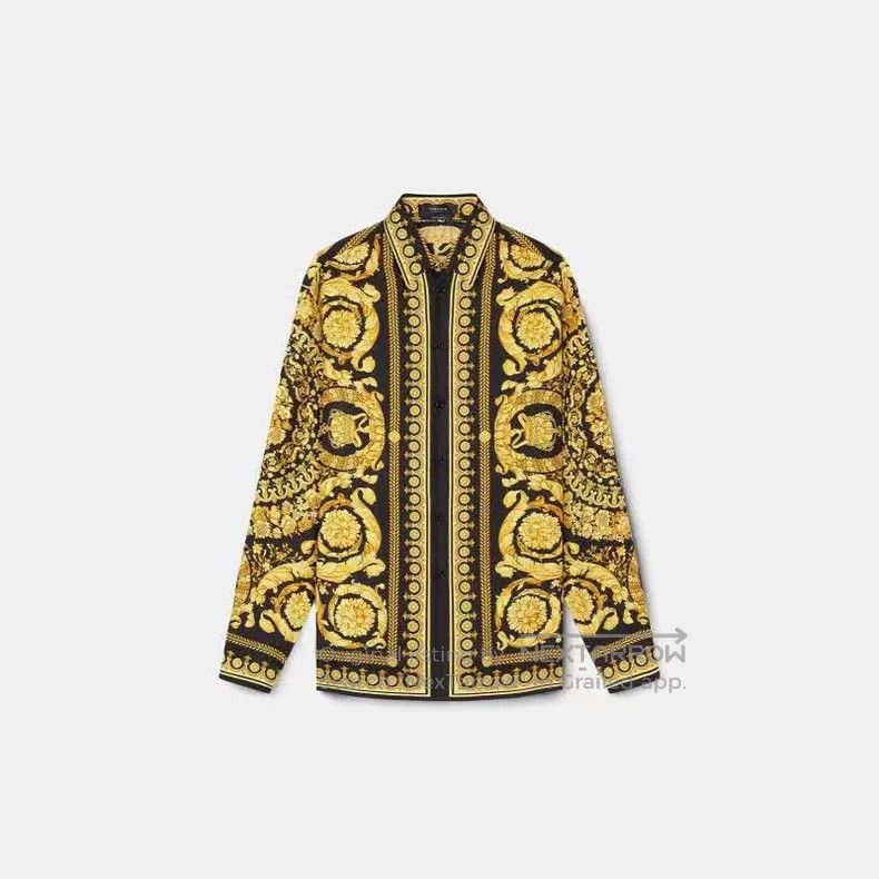 Versace Versace Silk long-sleeved shirt Size US S / EU 44-46 / 1 - 1 Thumbnail
