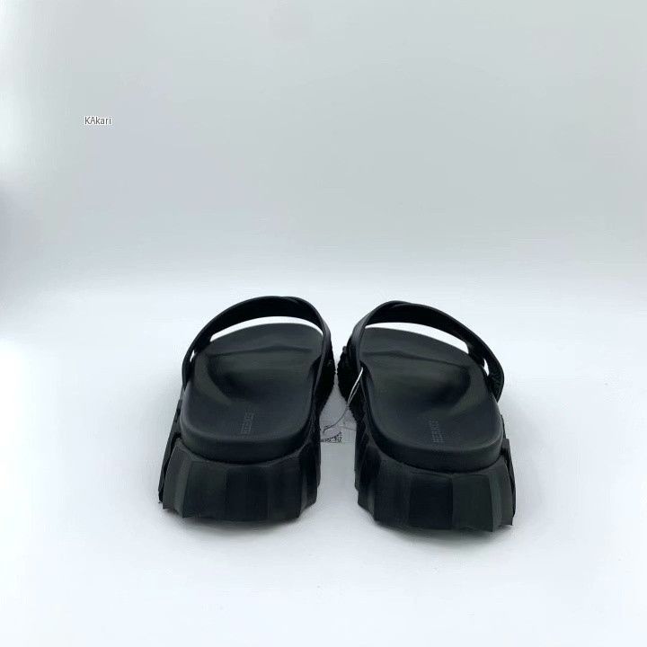 Hermes Hermes Size 43 Infra Black Casual Flat Slides Size US 10 / EU 43 - 4 Thumbnail