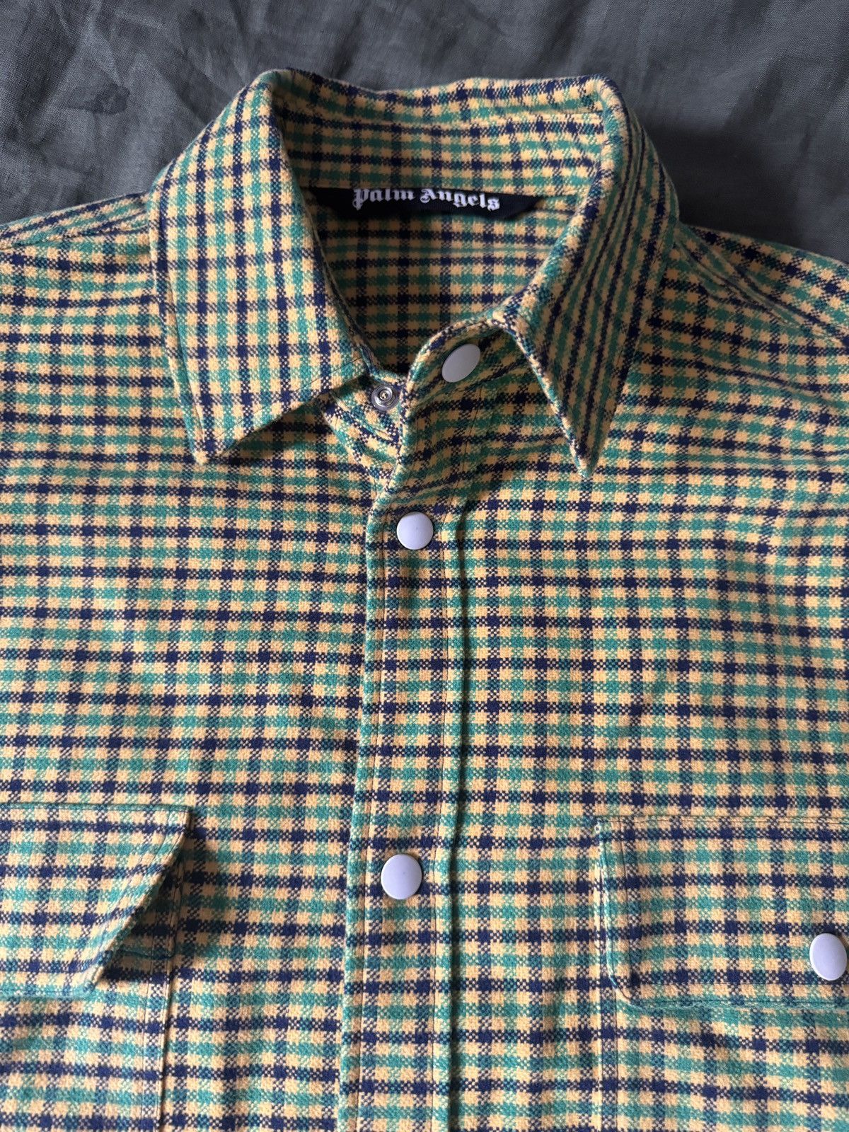 Palm Angels Palm Angels Multi Color Plaid Shirt Jacket Size US L / EU 52-54 / 3 - 6 Thumbnail
