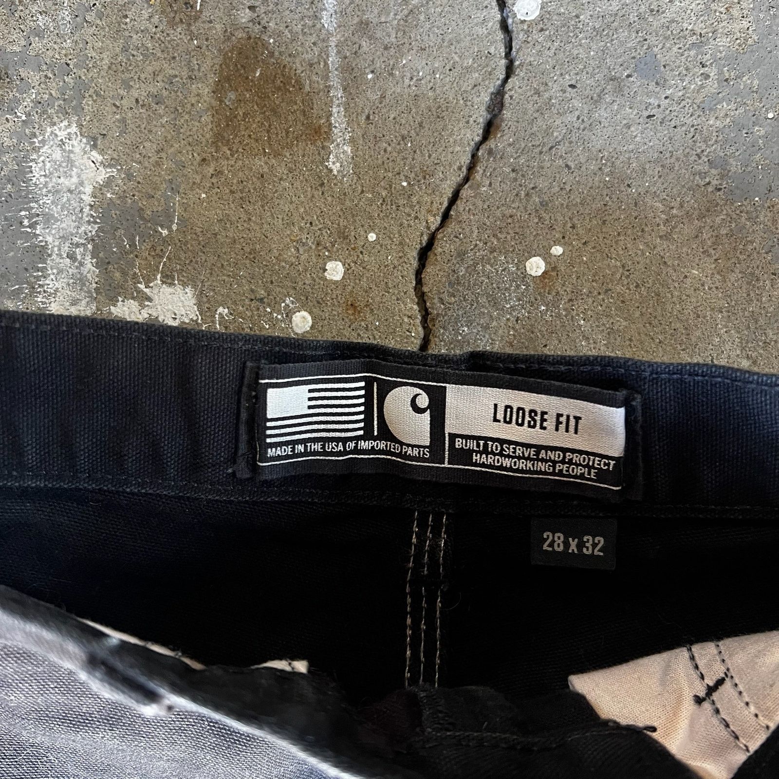 Carhartt × Vintage Carhartt black double knee work wear carpenter pants Size US 26 / EU 42 - 6 Thumbnail
