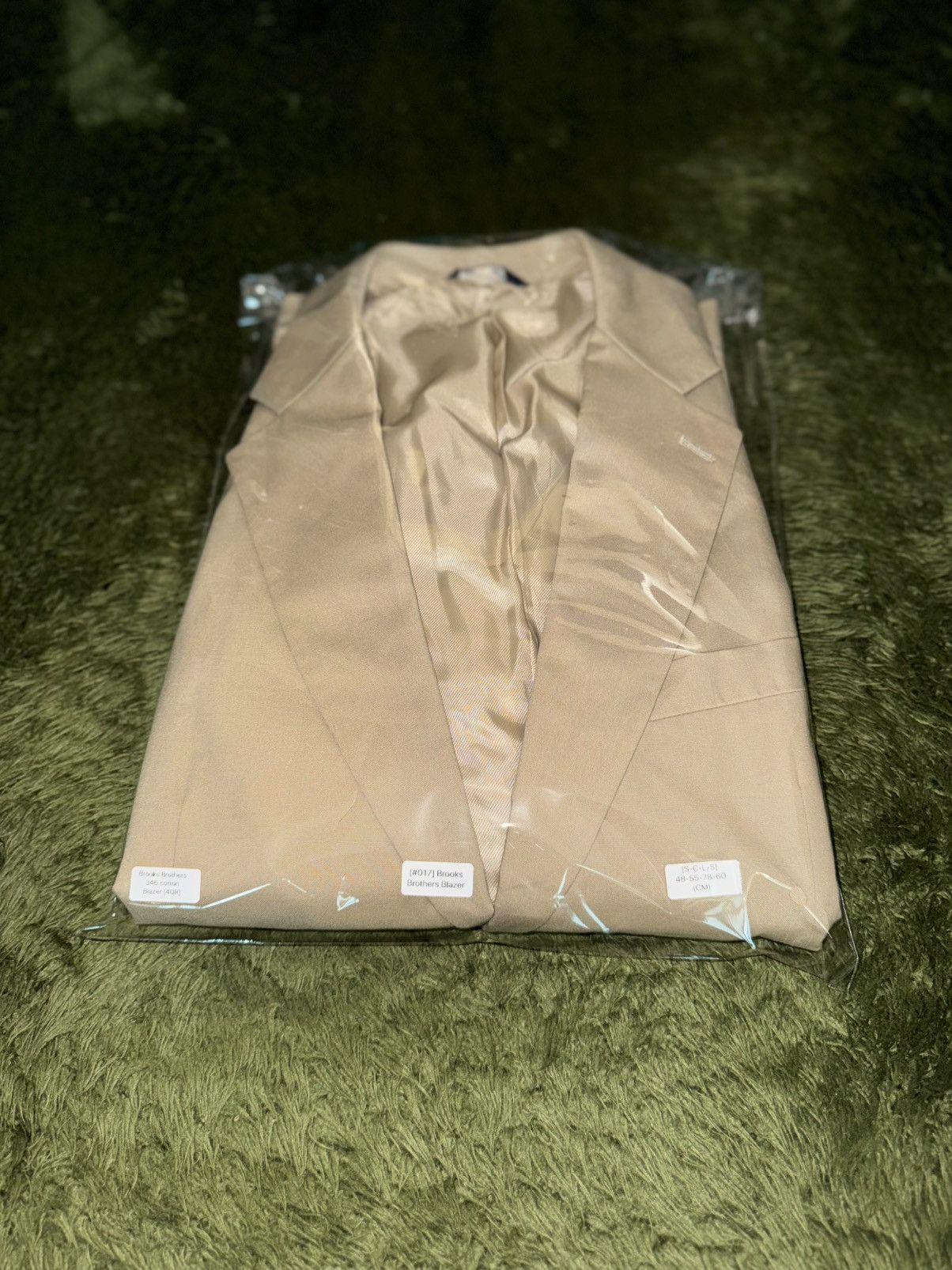 Brooks Brothers [40R] Brooks Brothers 346 Classic Fit Cotton Blazer Beige Size US L / EU 52-54 / 3 - 11 Thumbnail