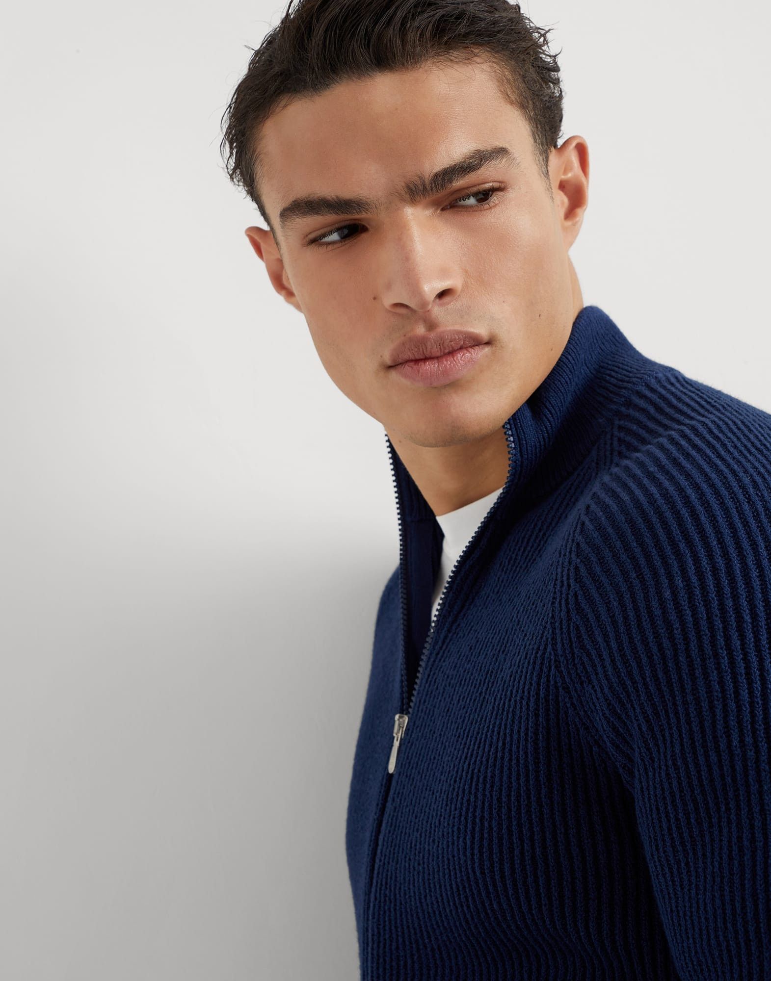 Brunello Cucinelli o1la1rc1a0925 Cardigan in Blue Size US L / EU 52-54 / 3 - 3 Thumbnail