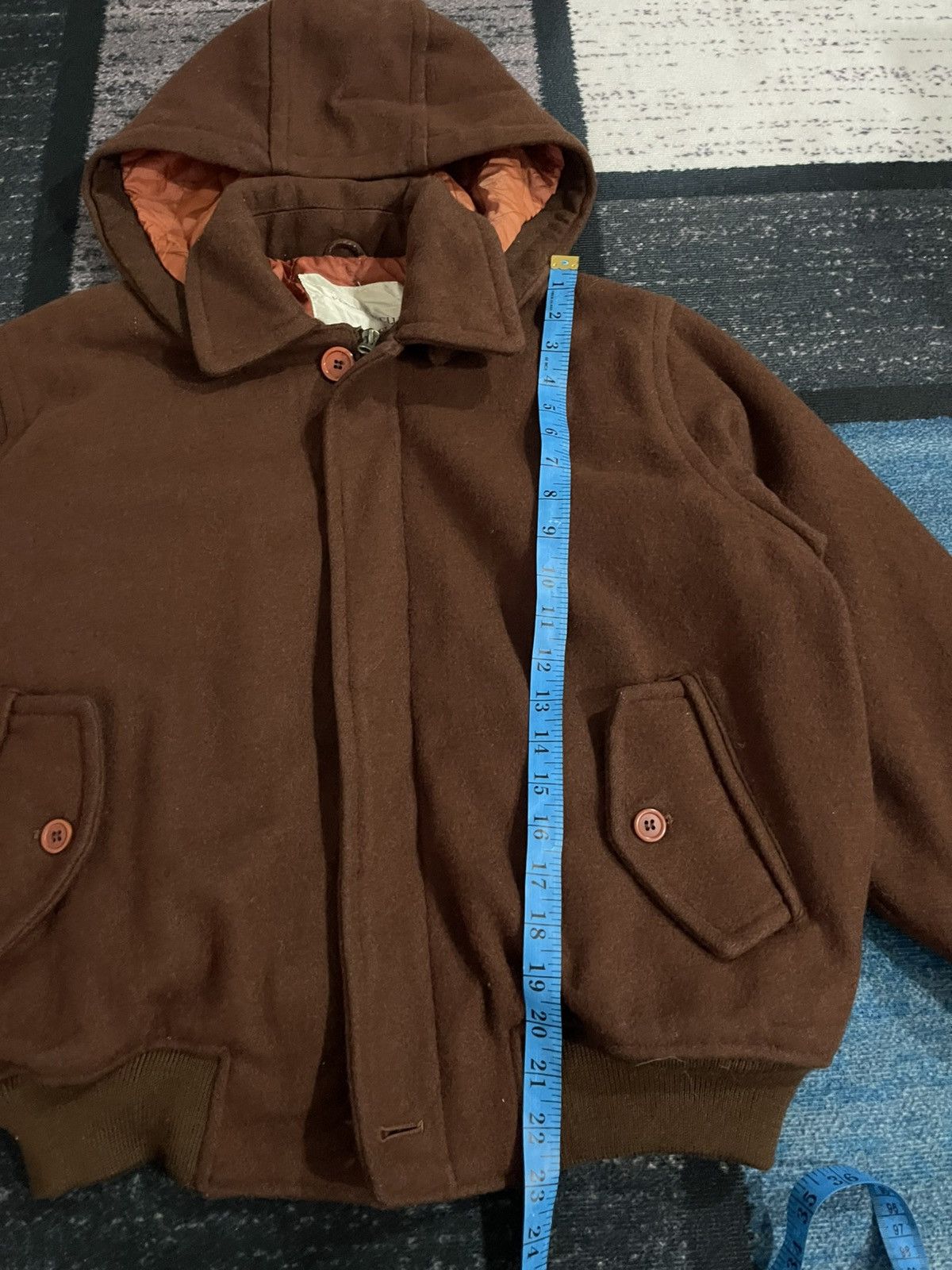 Japanese Brand × Vintage Vintage Flandre Club Hoodie Wool Jacket Size US L / EU 52-54 / 3 - 16 Thumbnail