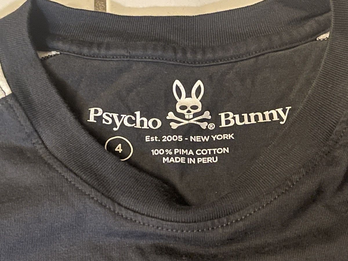 Psycho Bunny Psycho Bunny Men's Black White Crew Neck Raglan T Shirt 4 Size US S / EU 44-46 / 1 - 3 Thumbnail