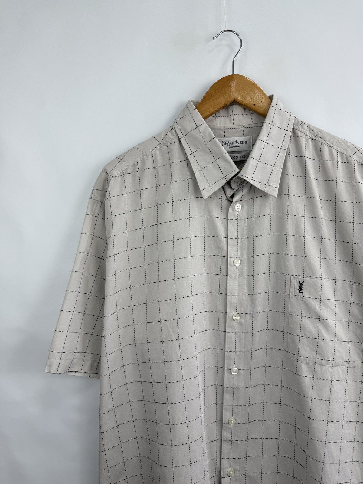 Yves Saint Laurent Vintage 90s Yves Saint Laurent YSL Shirt Rare Retro Y2K Hype Size US XXL / EU 58 / 5 - 2 Thumbnail
