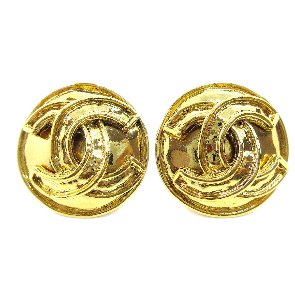 Chanel Chanel CC Button Clip-On Earrings Metal Size ONE SIZE - 1 Thumbnail