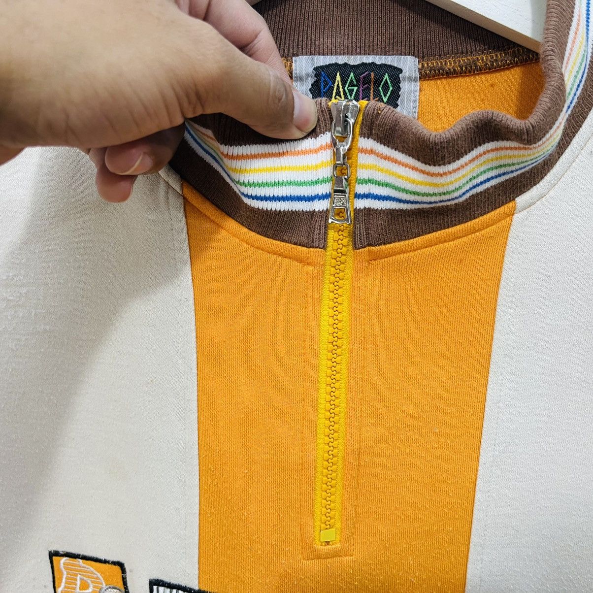 Vintage Vintage pagelo 90's sweatshirt halfzip big logo embroidery Size US M / EU 48-50 / 2 - 5 Thumbnail