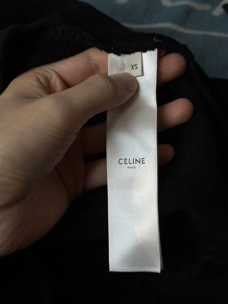 Celine Celine Black Drawstring Letter Hoodie Size US XS / EU 42 / 0 - 3 Thumbnail