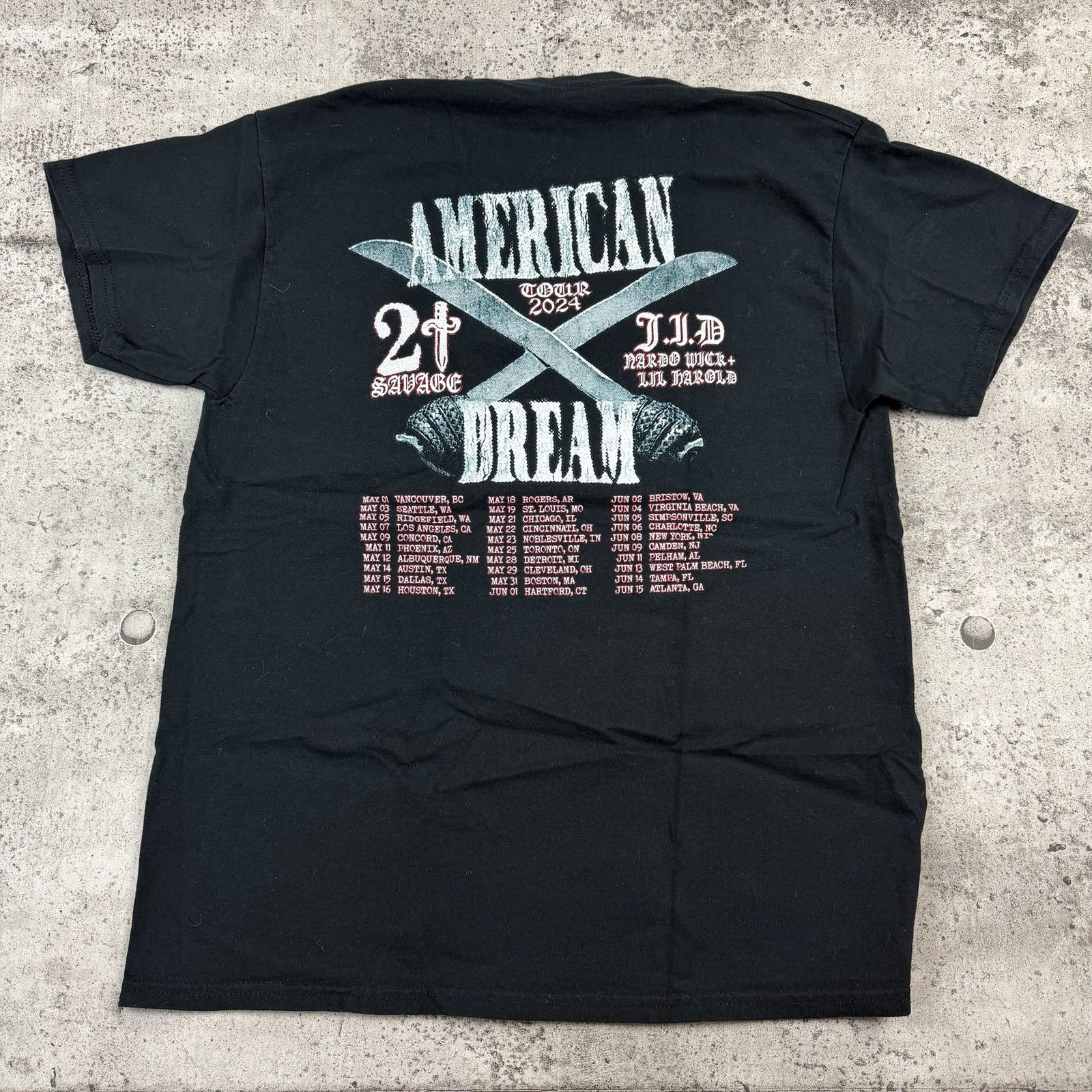 Gildan 21 Savage American Dream Tour Shirt Size Large Size US L / EU 52-54 / 3 - 2 Thumbnail