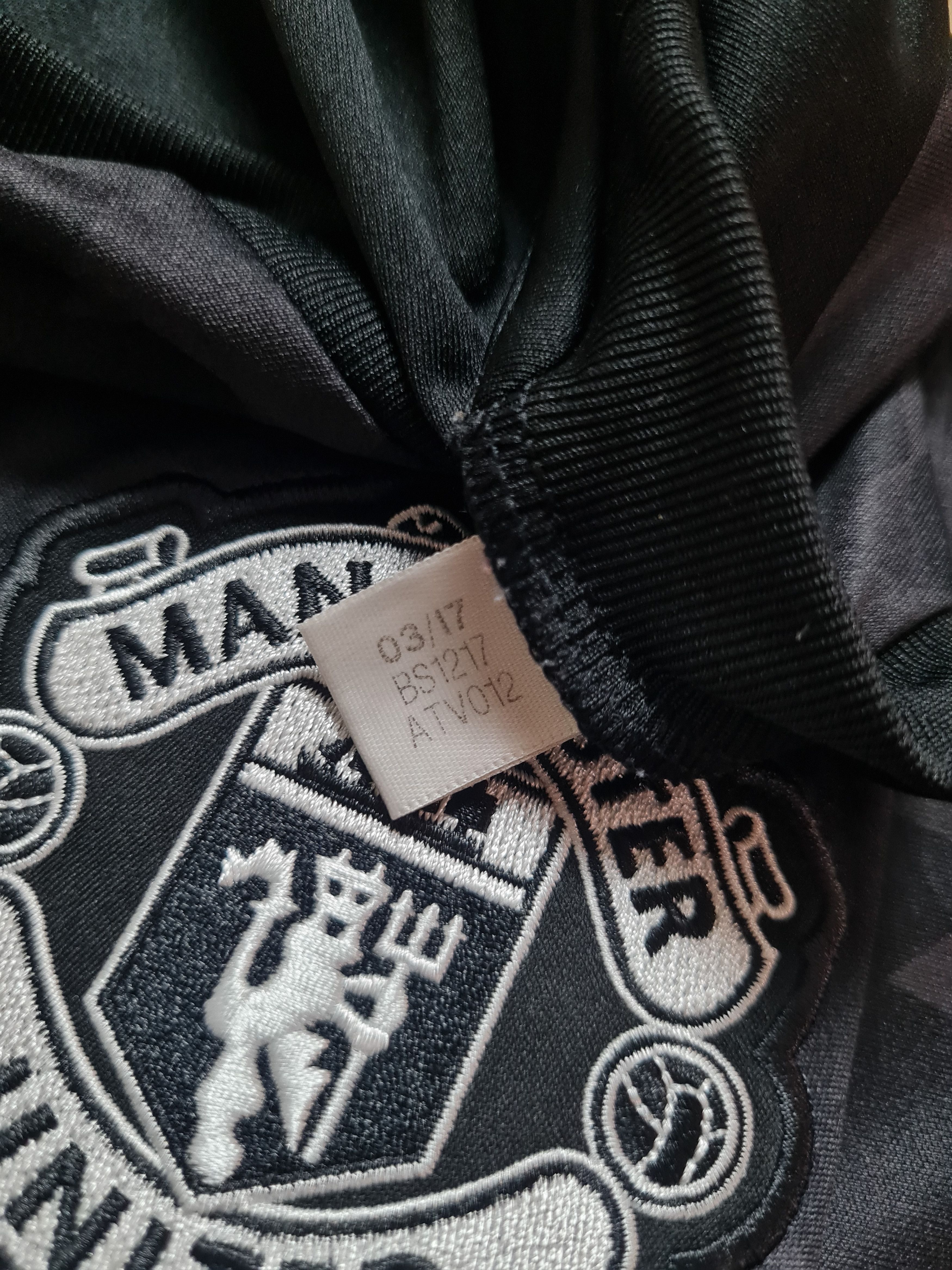 Adidas Jersey Manchester United Adidas Black 2017-18 Soccer Shirt L Size US L / EU 52-54 / 3 - 11 Thumbnail