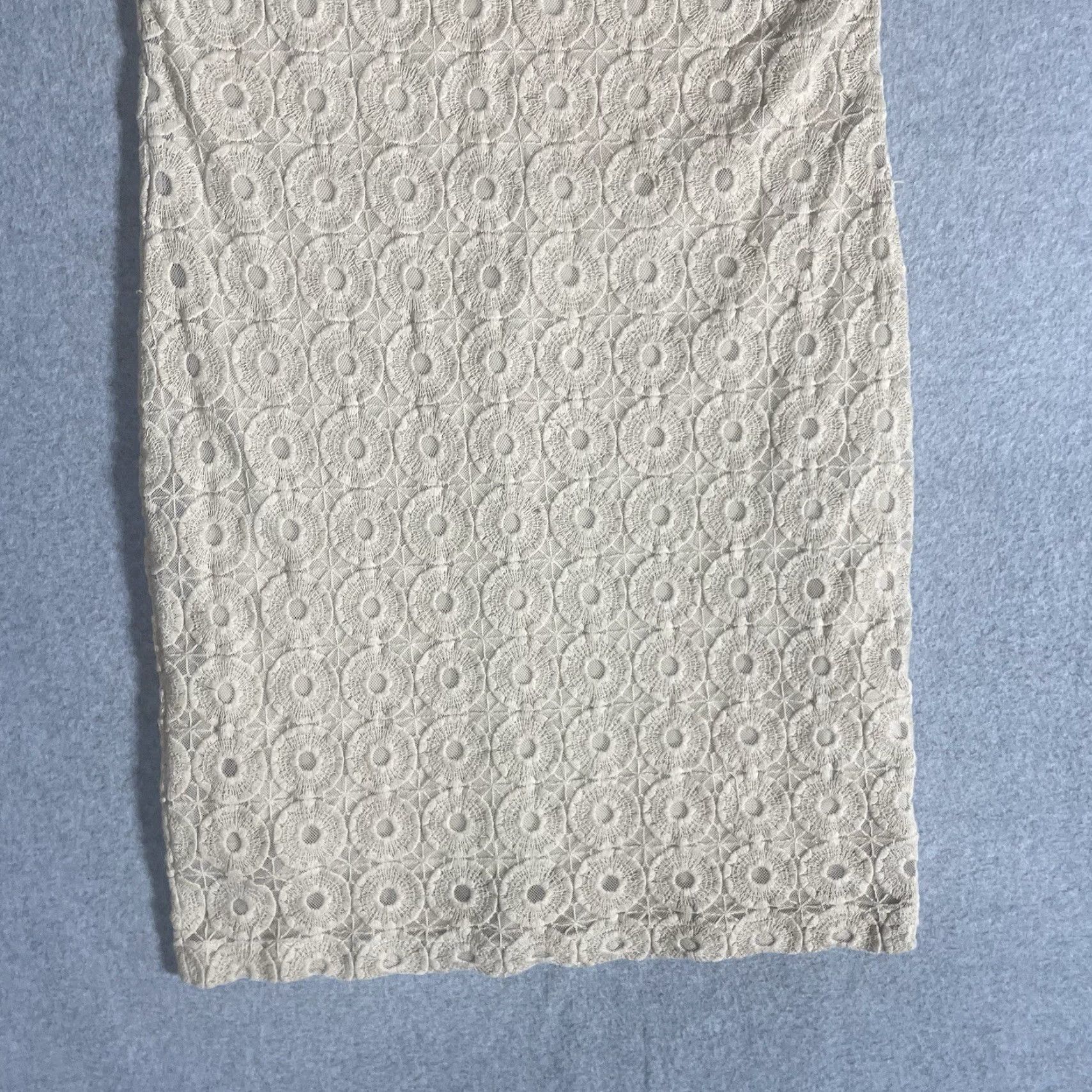 Banana Republic Banana Republic Lace Dress Womens Size 2 Zip Ivory Lace Dress Short Sleeve Lined Evening Cocktail Women's Banana Republic Dress 2 Ivory Lace Size XS / US 0-2 / IT 36-38 - 6 Thumbnail