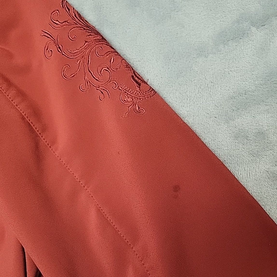 Vintage VINTAGE Outback Trading Jacket Womens M Red Embroidered Western Soft Shell Hoodie Size M / US 6-8 / IT 42-44 - 3 Thumbnail